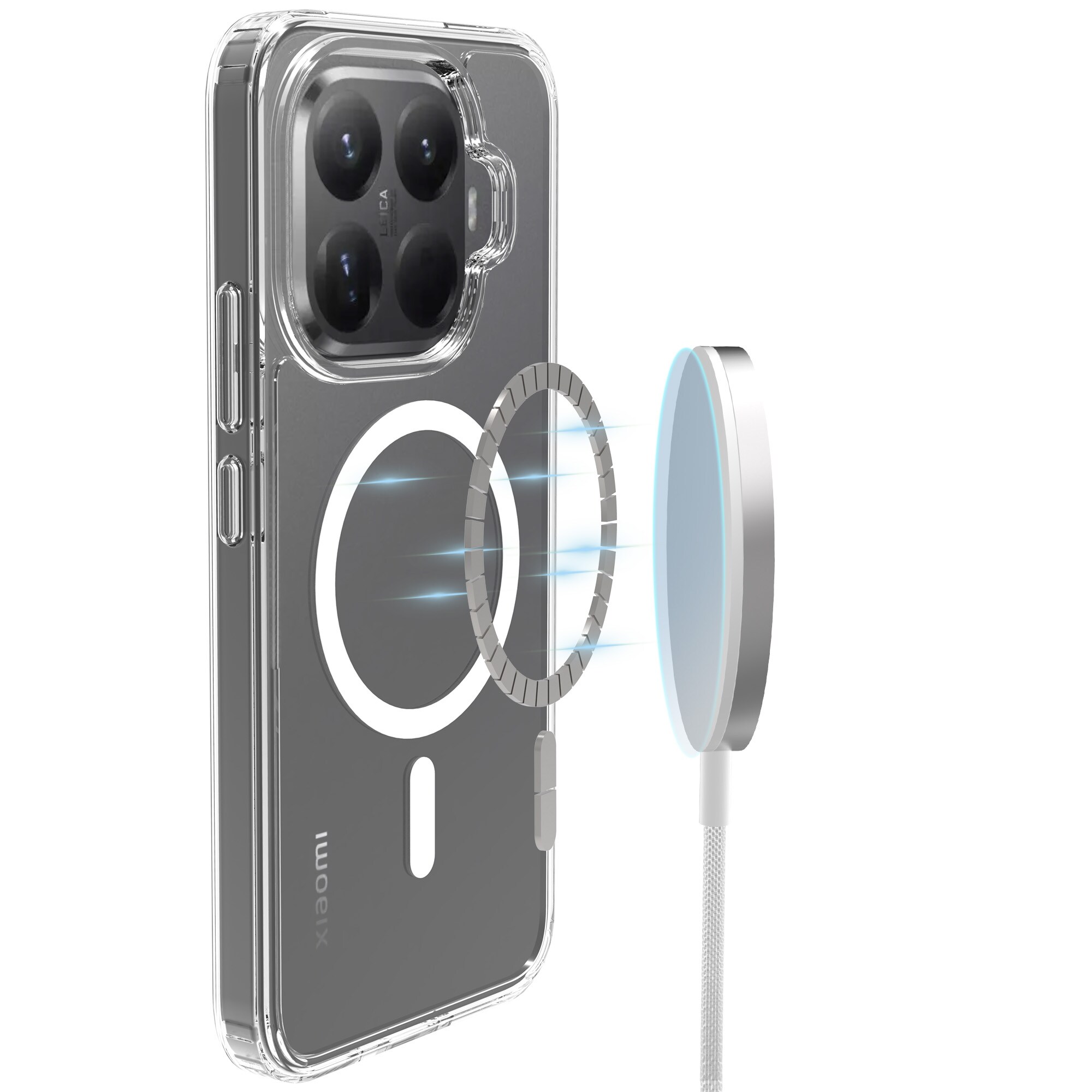 Hybridcover MagSafe Xiaomi 15T Pro Gennemsigtig