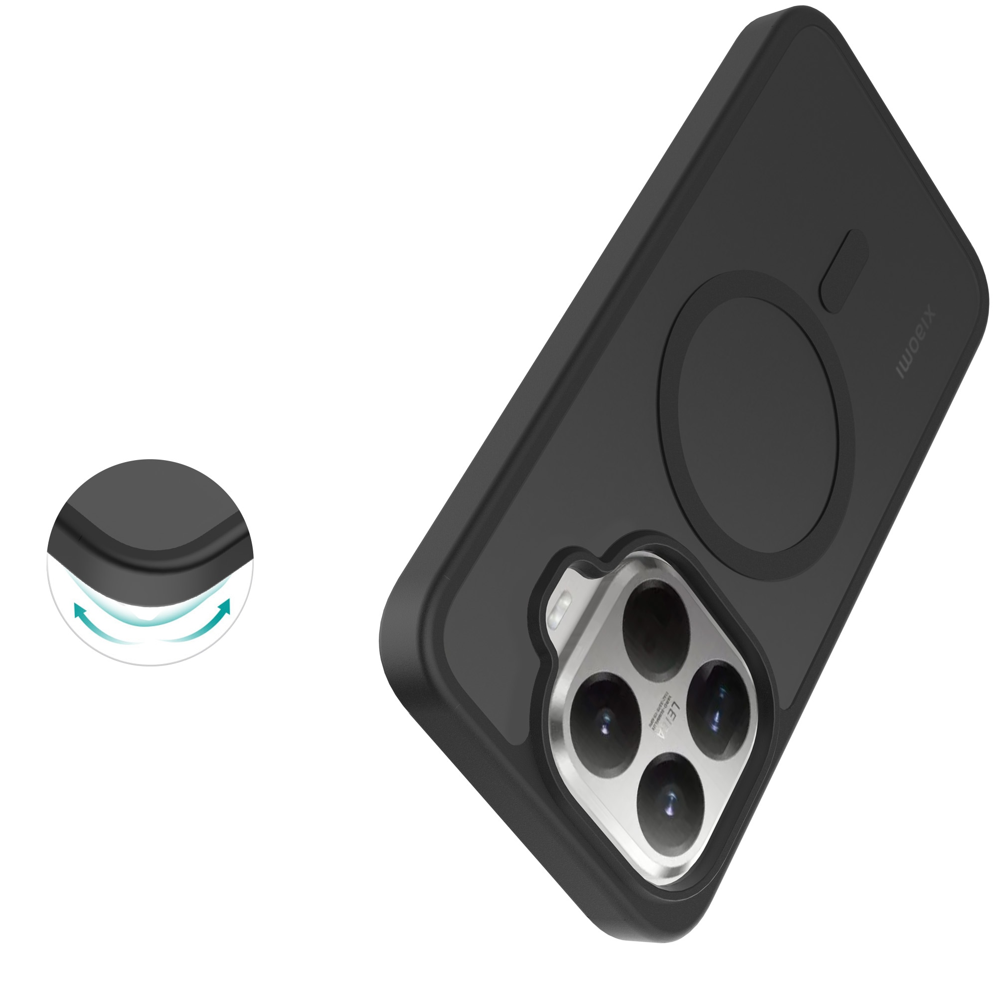 Magnetic Hybrid Cover Xiaomi 15T Pro Frosted Black