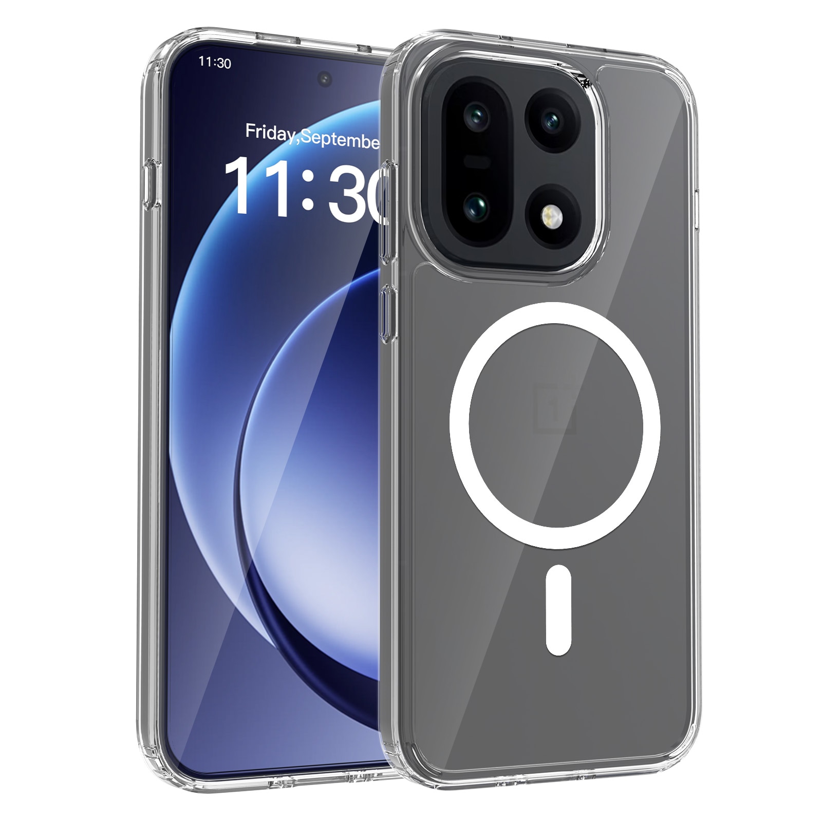 Hybridcover MagSafe  OnePlus 15 Gennemsigtig