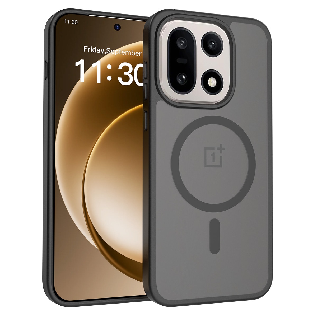 Magnetic Hybrid Cover  OnePlus 15 Frosted Black