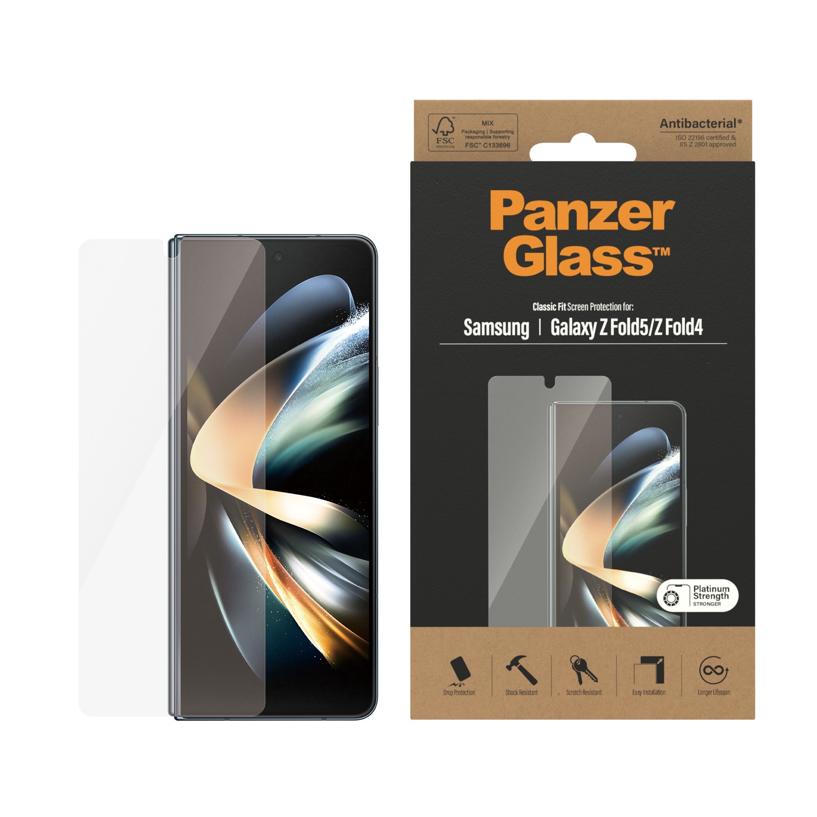 Samsung Galaxy Z Fold 5 Front Screen Protector/Skærmbeskyttelse