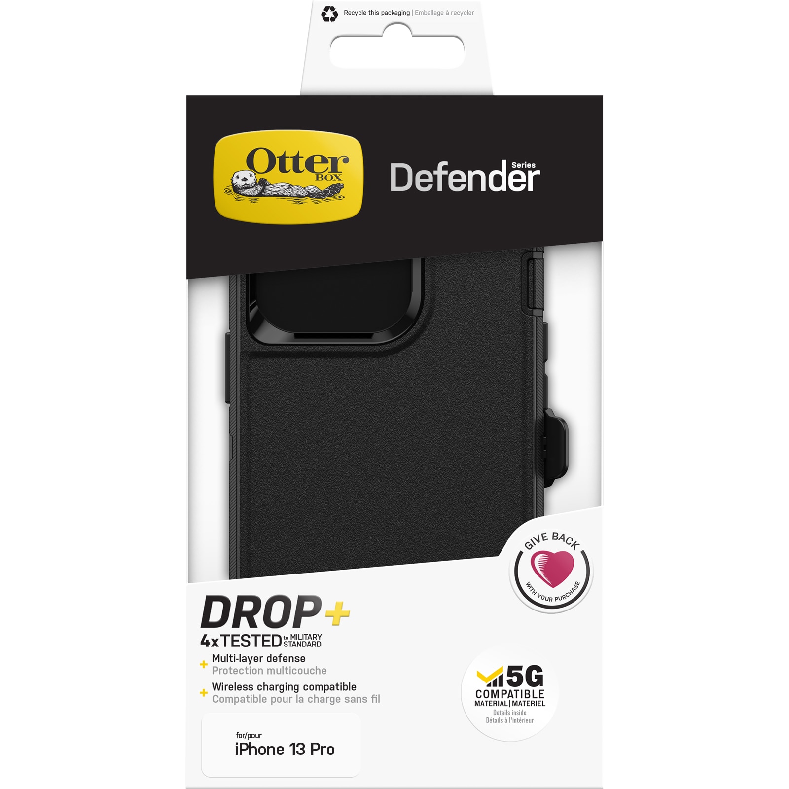 Defender Cover iPhone 13 Pro Sort