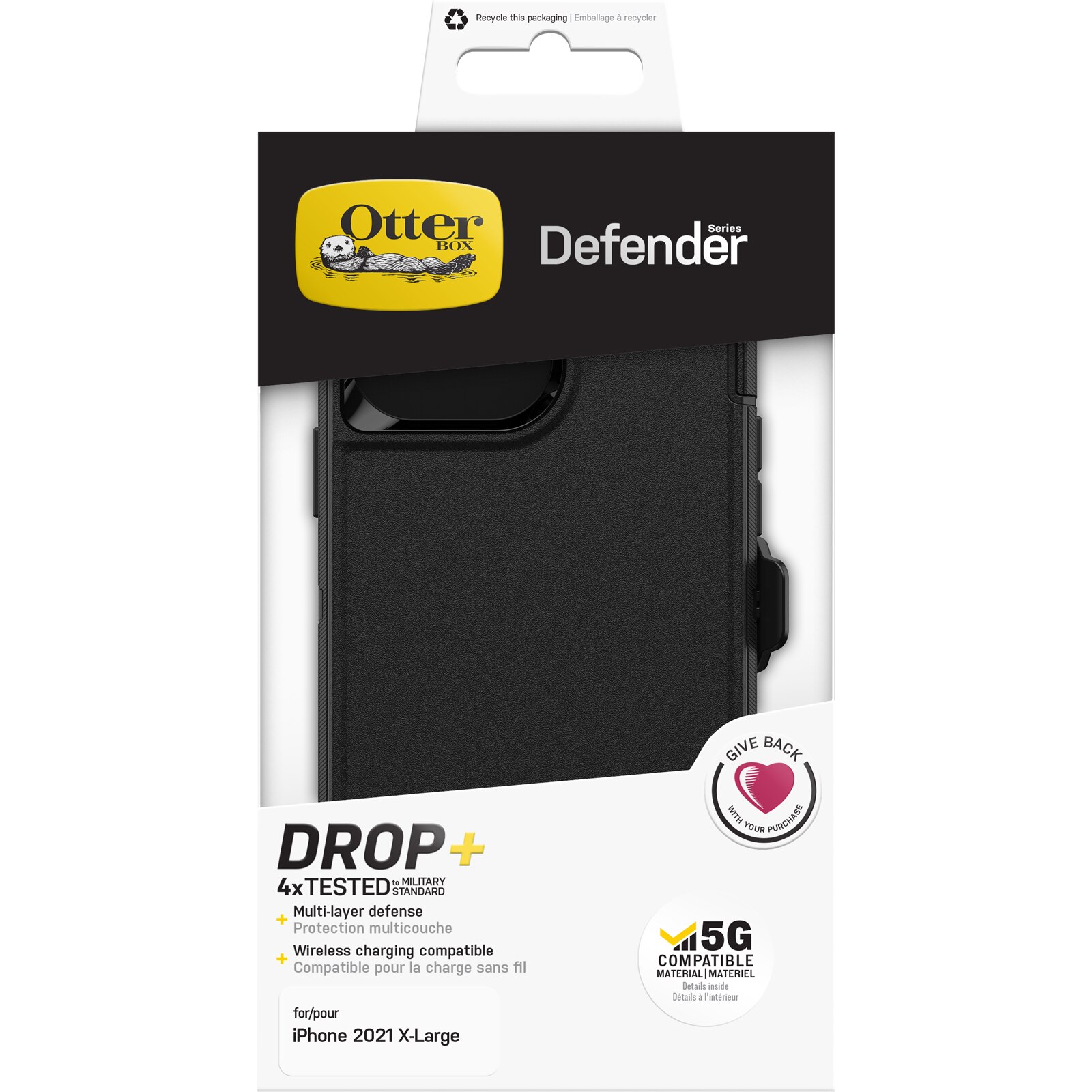 Defender Cover Apple iPhone 13 Pro Max Sort