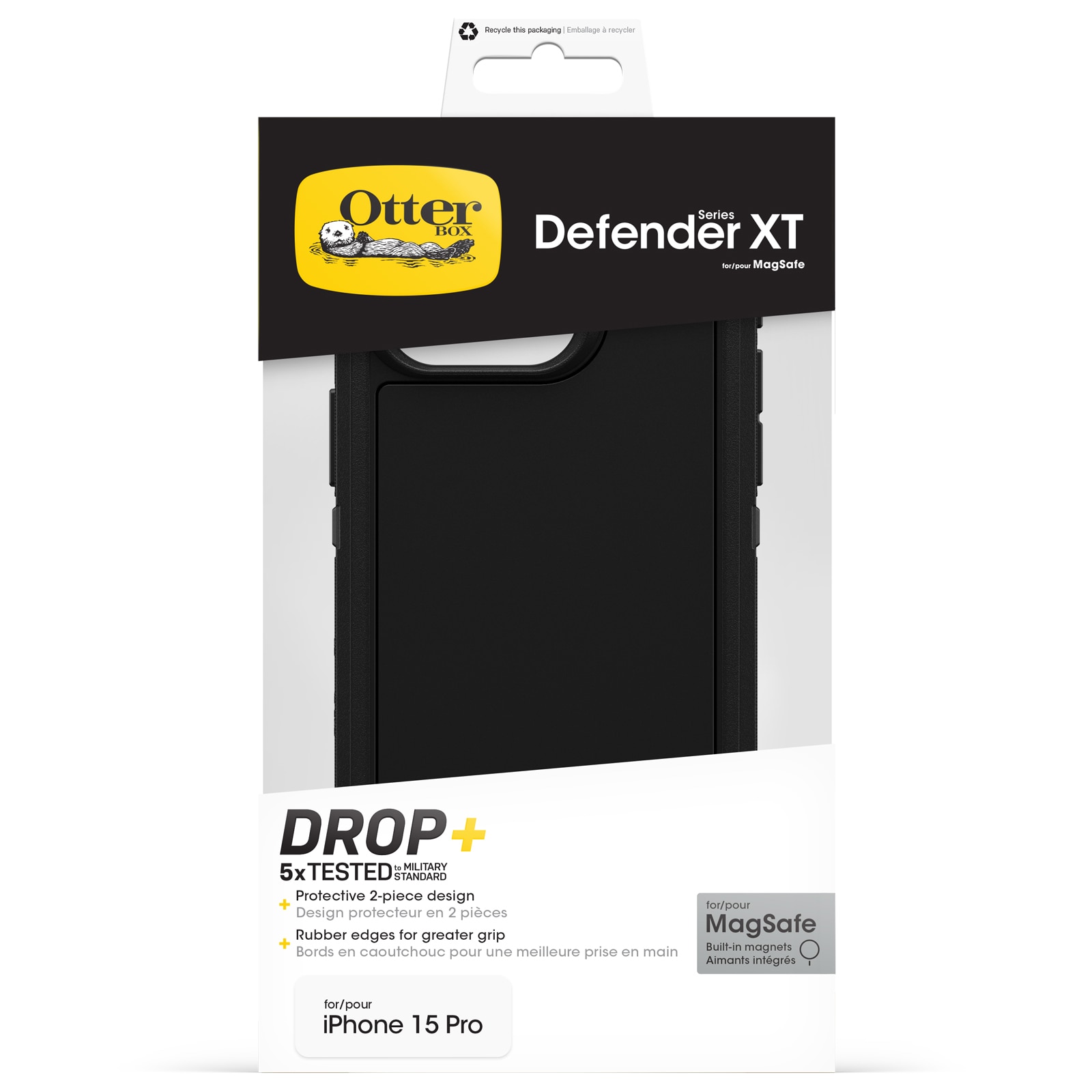 Defender XT Cover iPhone 15 Pro sort