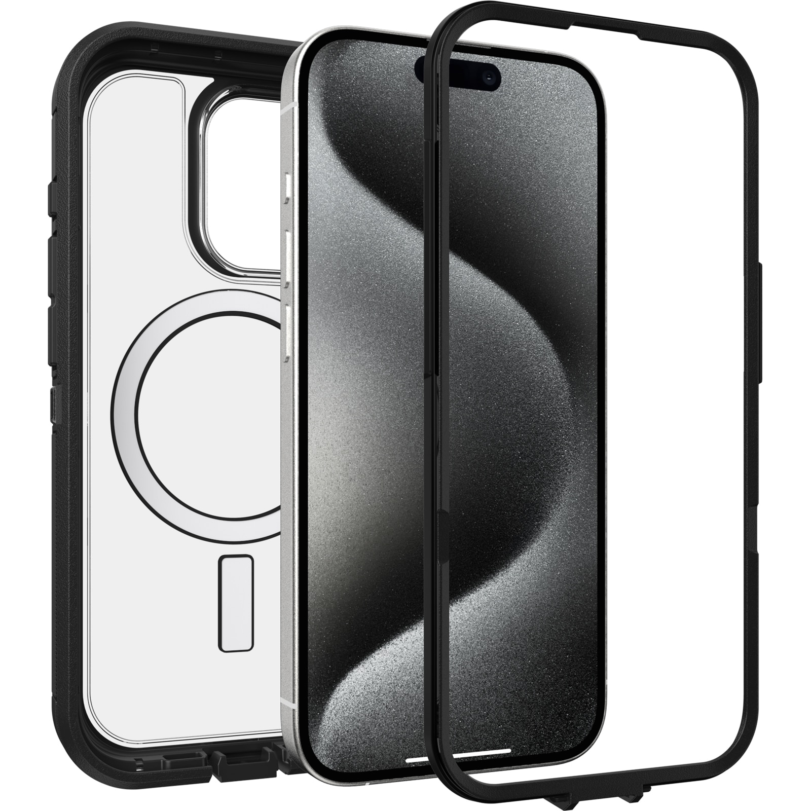 Defender XT Cover iPhone 15 Pro Clear/Black