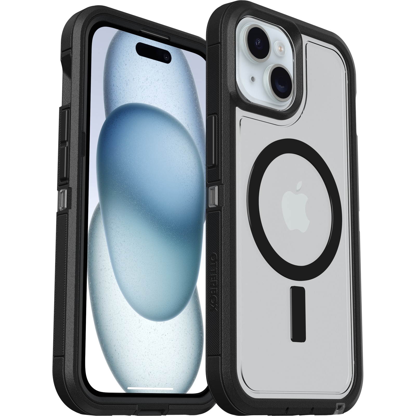 Defender XT Cover iPhone 15 sort/gennemsigtig