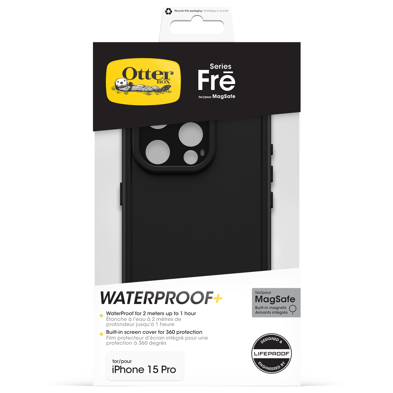 FRE MagSafe Cover iPhone 15 Pro Black