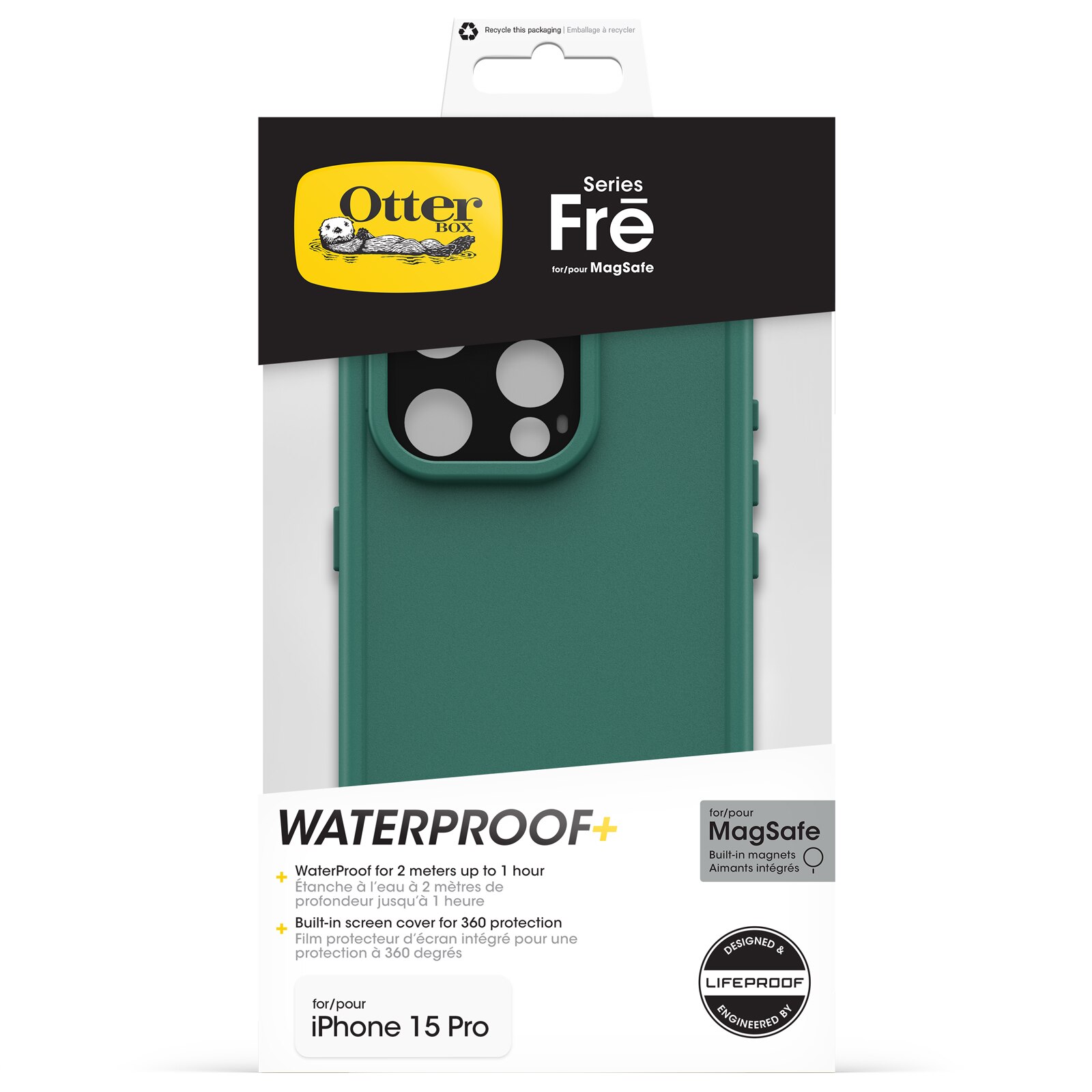 FRE MagSafe Cover iPhone 15 Pro Grøn