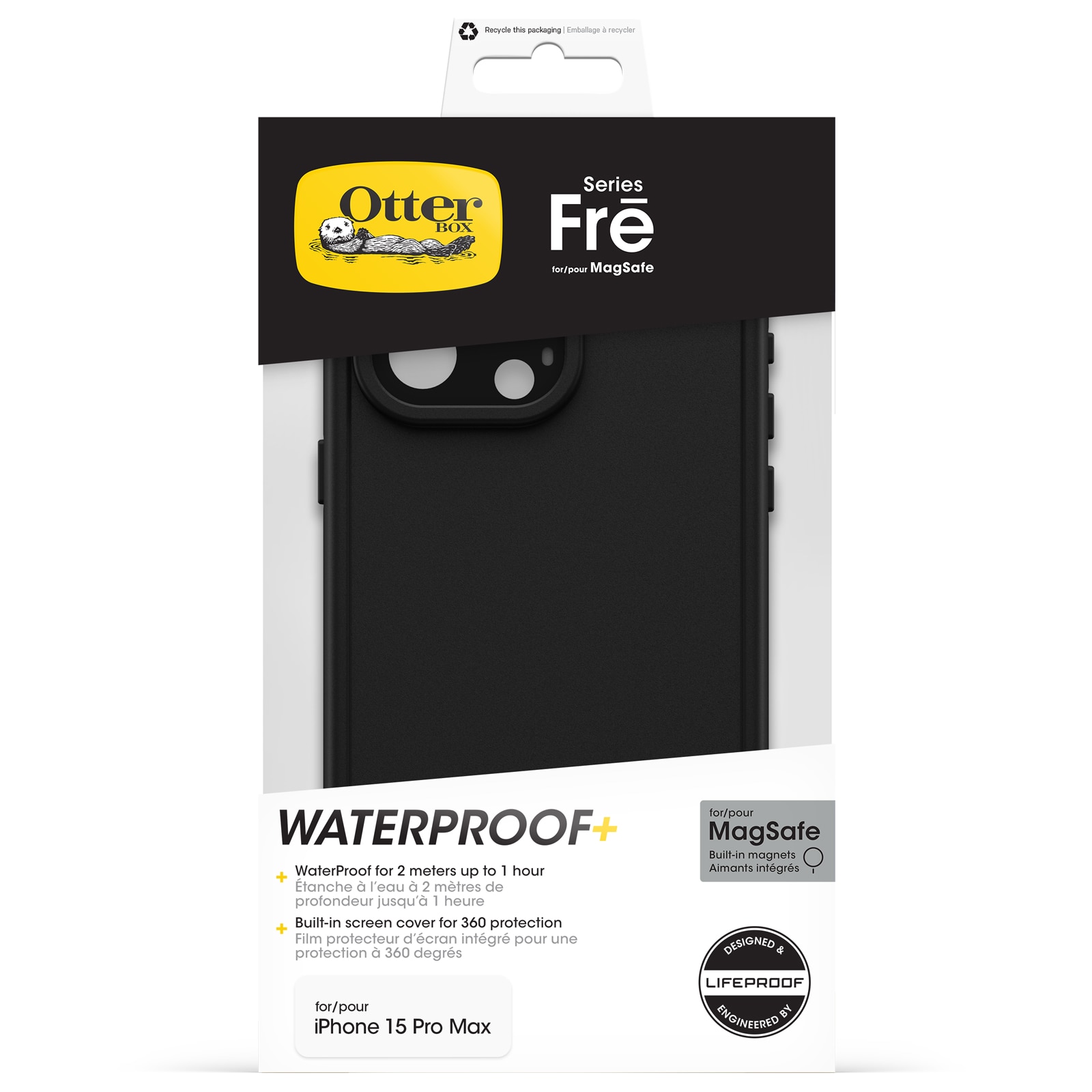 FRE MagSafe Cover iPhone 15 Pro Max Black