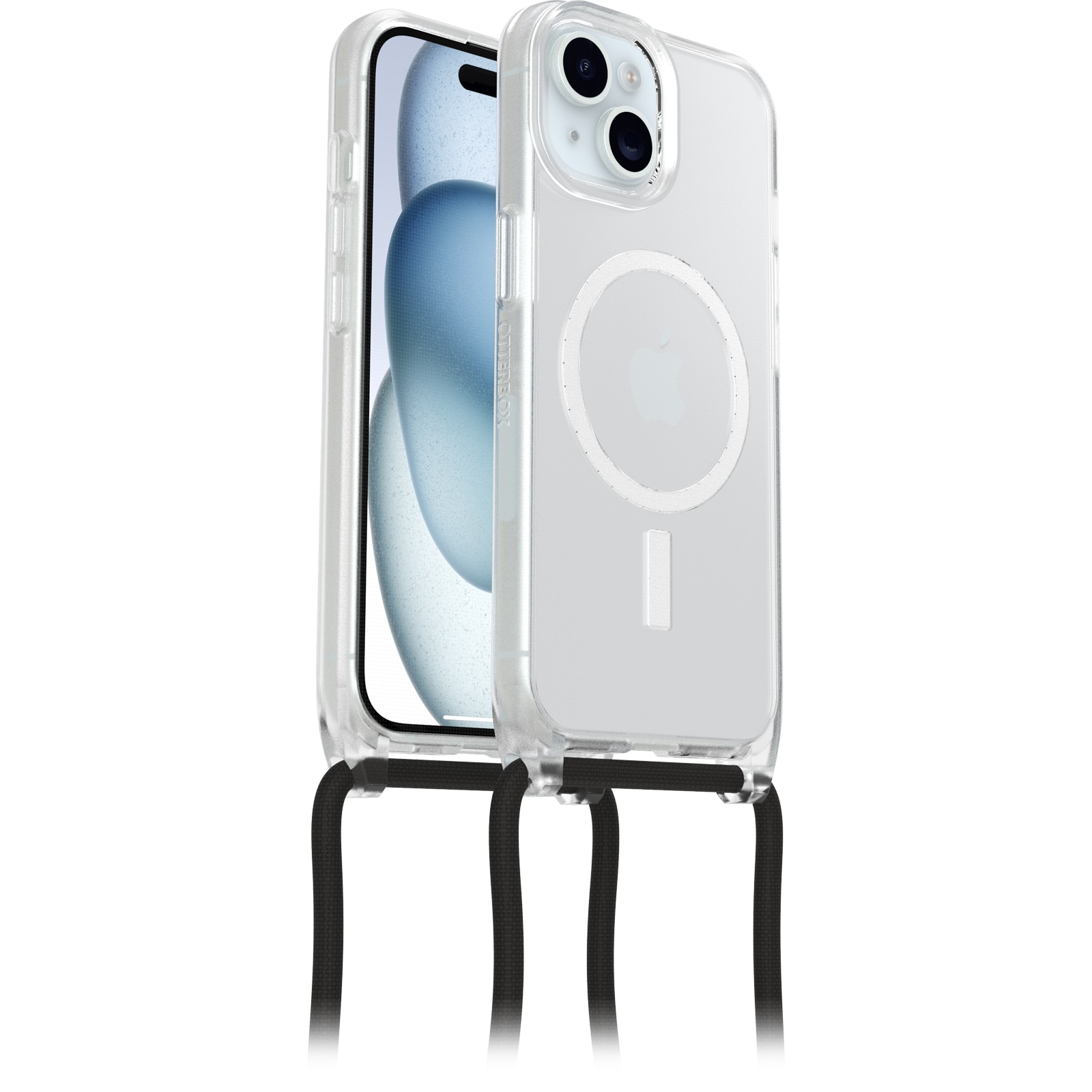 React Necklace MagSafe Cover iPhone 15 Clear
