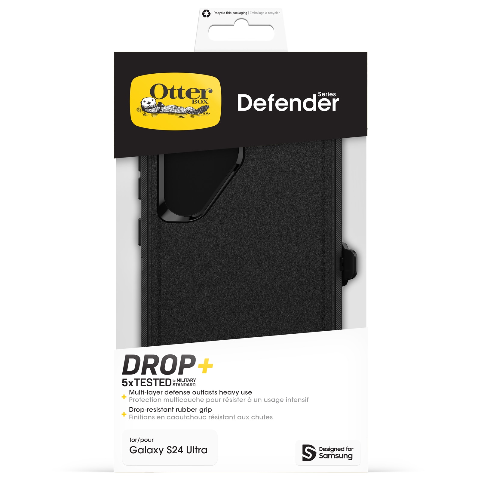Defender Cover Samsung Galaxy S24 Ultra sort