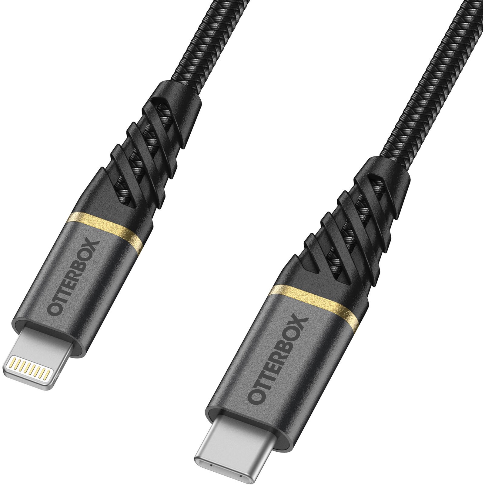 USB-C -> Lightning Kabel 1m Premium Fast Charge sort