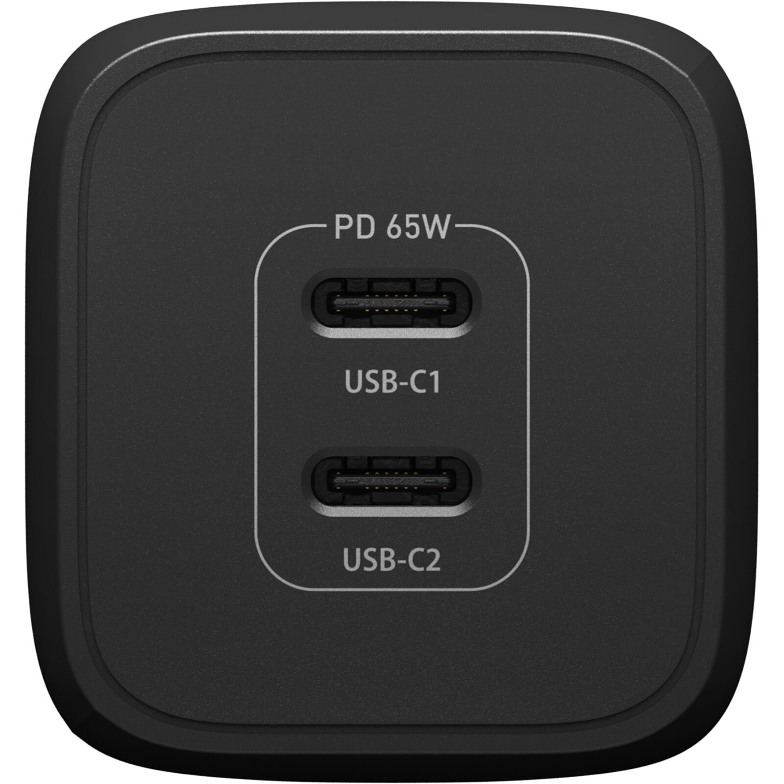 Vægoplader USB-C Dual Port 65W Black