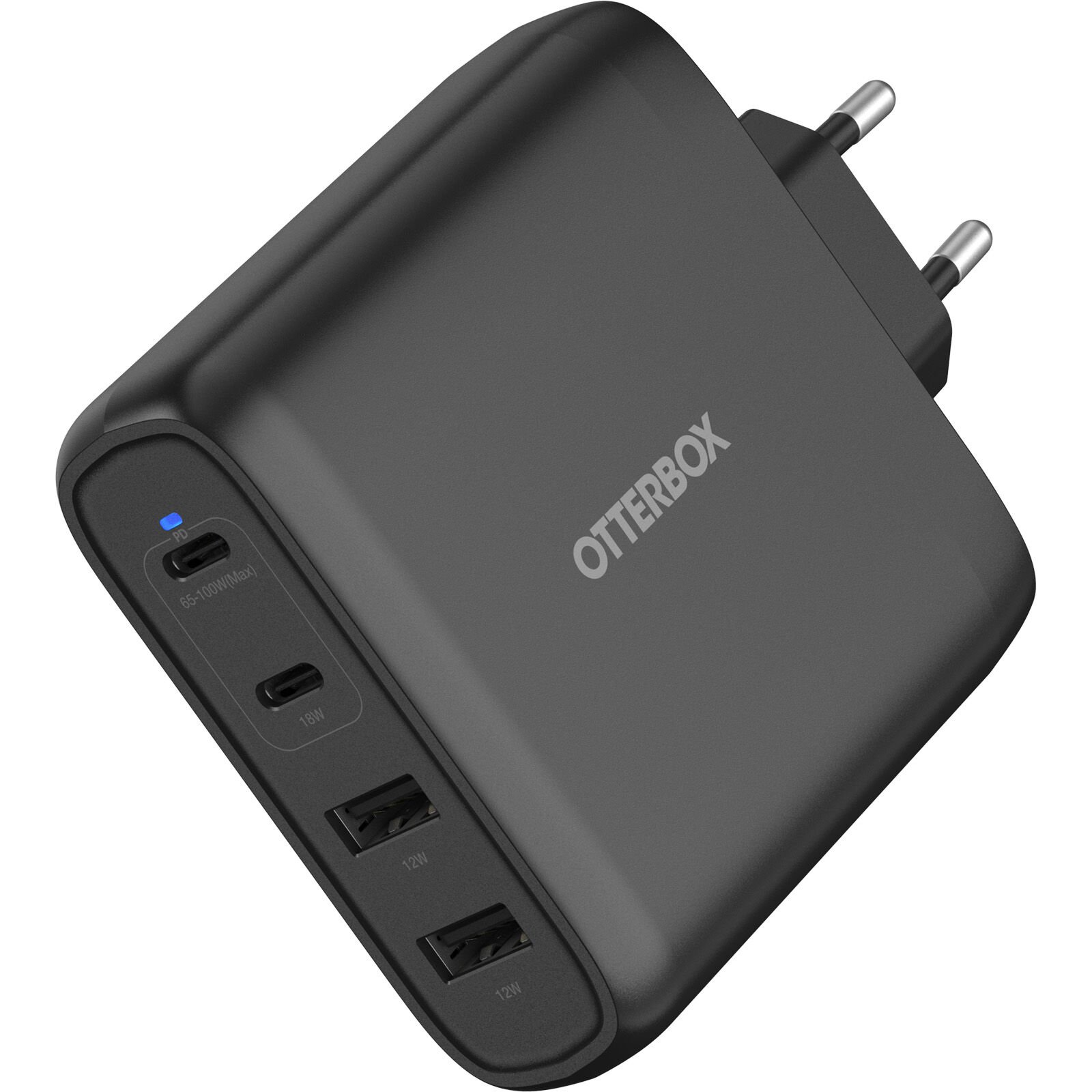 Vægoplader USB-C Four Port 100W Black