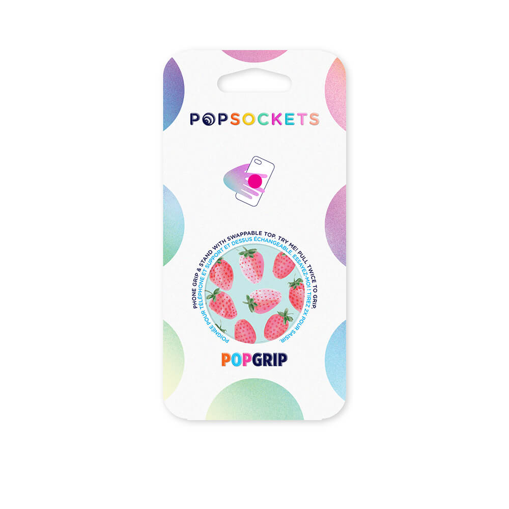 PopGrip Holder/Stand - Strawberry Rain