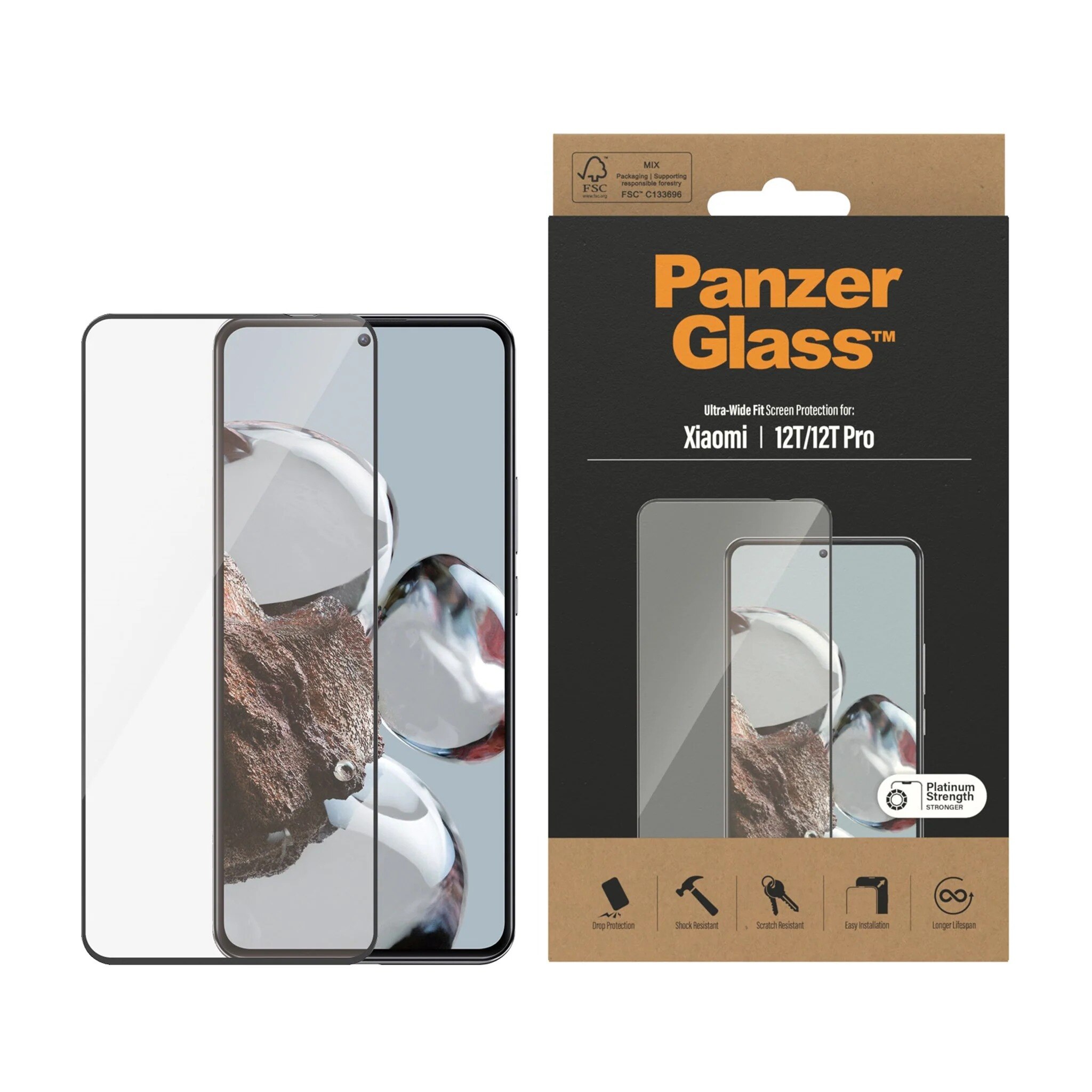 Xiaomi 12T/12T Pro Skærmbeskyttelse Ultra Wide Fit
