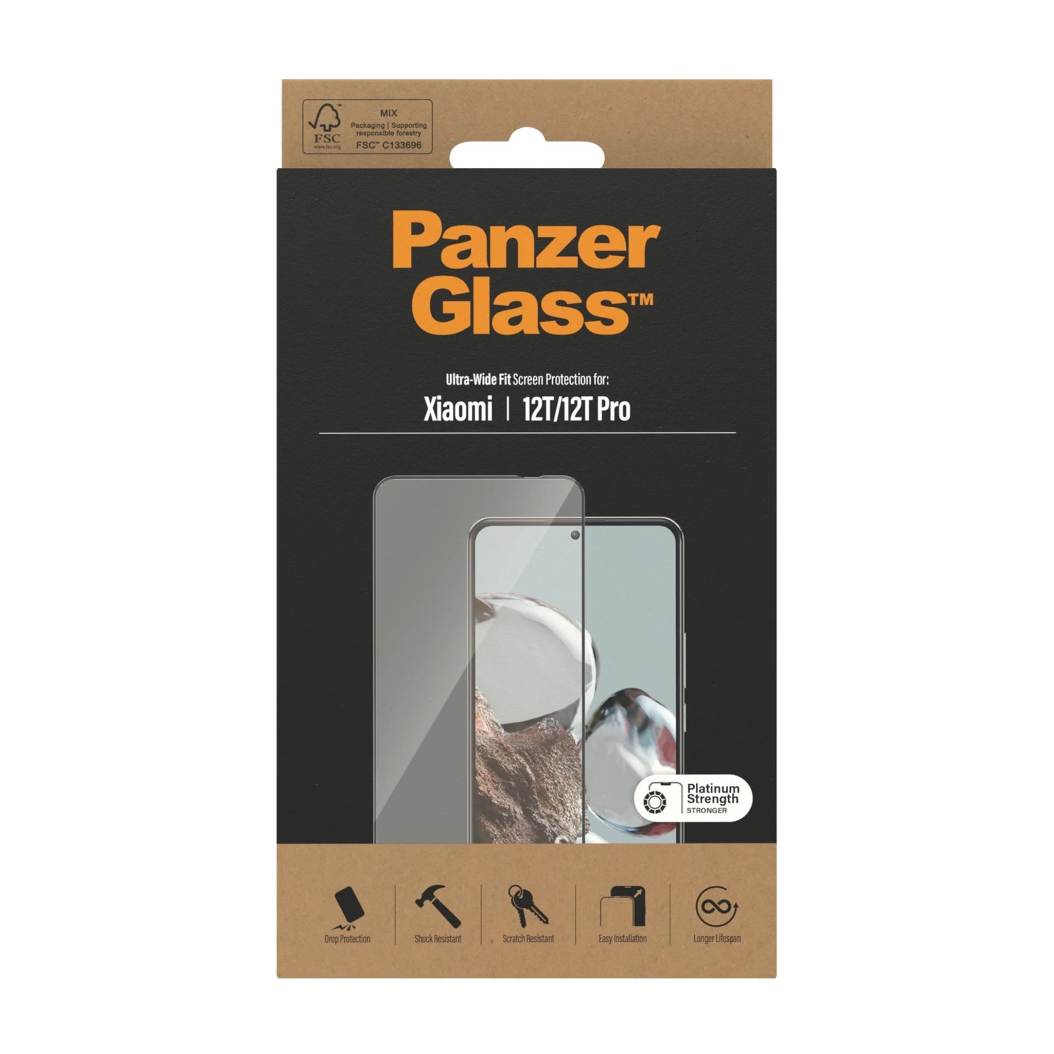 Xiaomi 12T/12T Pro Screen Protector/Skærmbeskyttelse Ultra Wide Fit