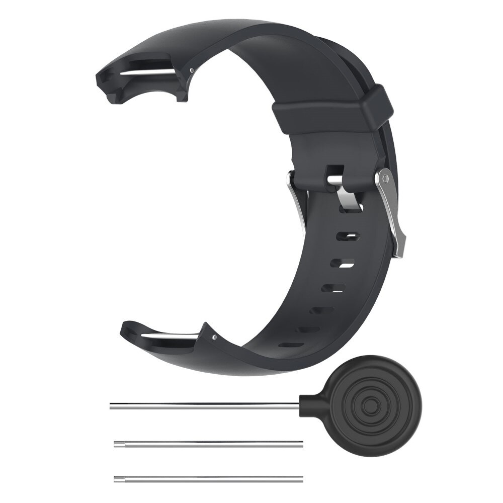 Rem af silikone til Garmin  Sort
