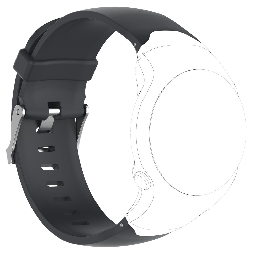 Rem af silikone til Garmin  Sort