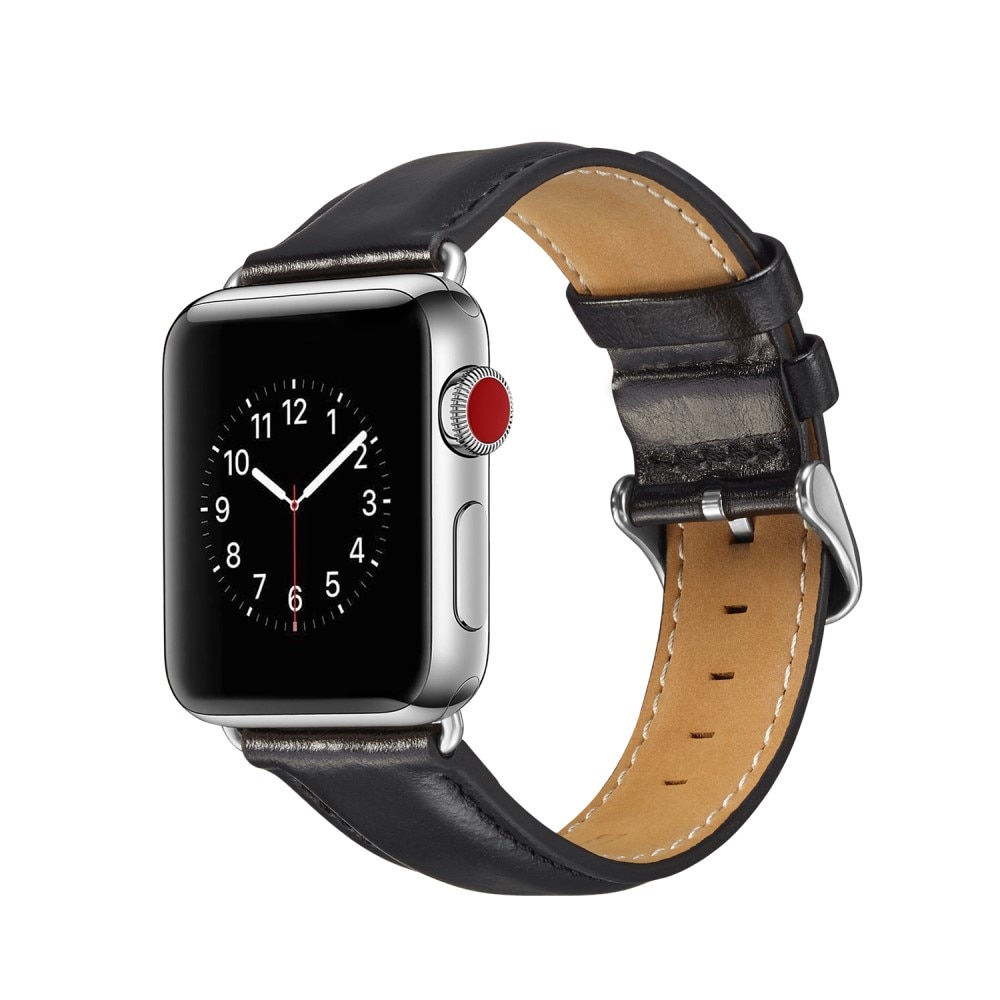 Premium Leather Watch Band Apple Watch 40mm Black