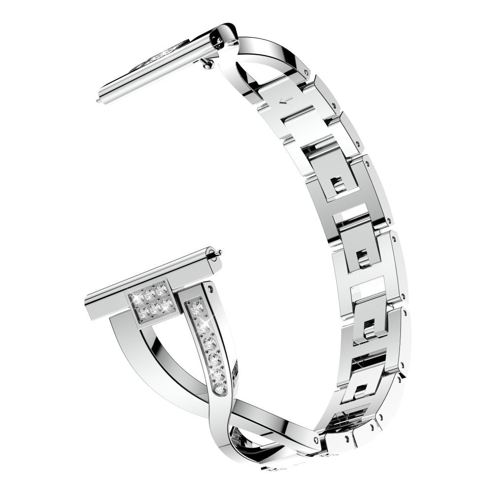 Crystal Bracelet Universal 20mm sølv