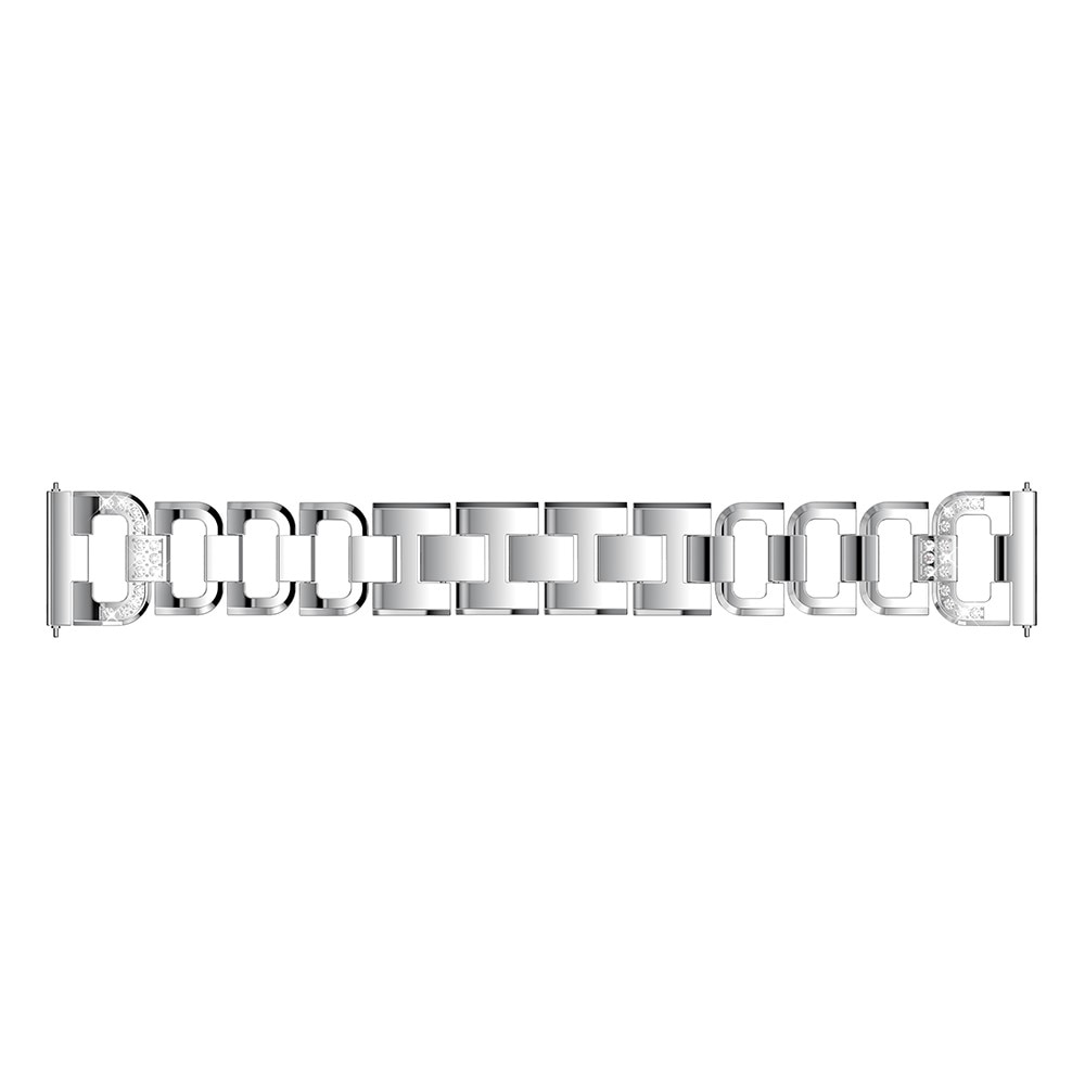 Rhinestone Bracelet Galaxy Watch 4 40/42/44/46 mm Silver