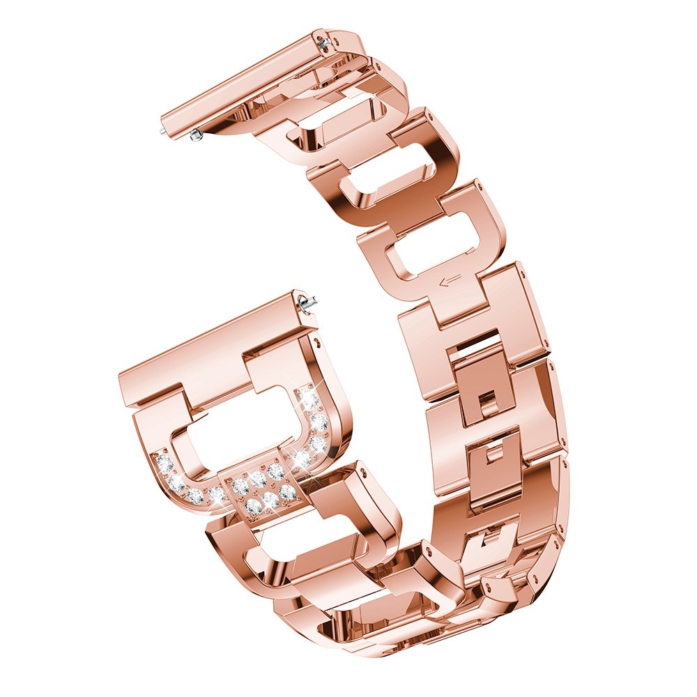 Rhinestone Bracelet Garmin Vivoactive 3/Venu/Venu 2 Plus Rose Gold