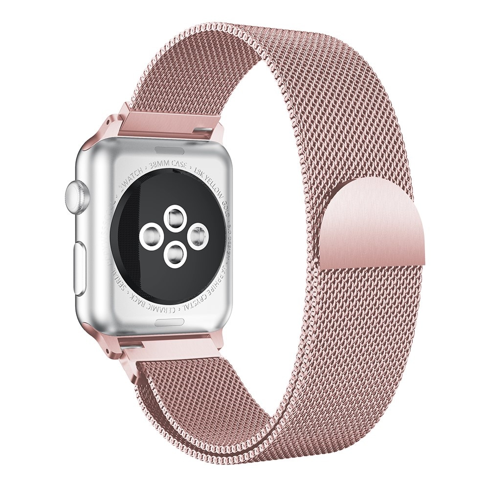 Armbånd Milanese Loop Apple Watch 41mm Series 7 lyserød guld