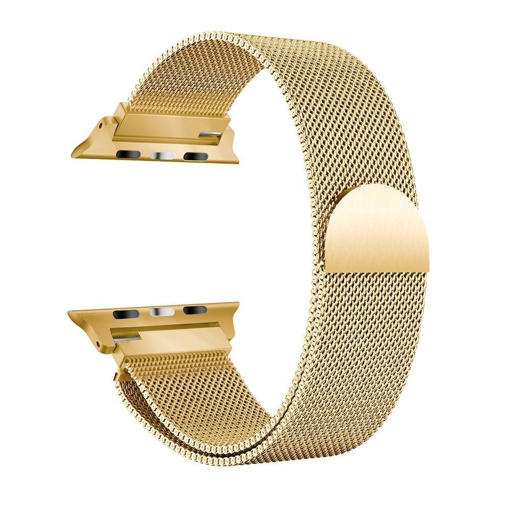 Armbånd Milanese Apple Watch Series 1-3 38mm Guld