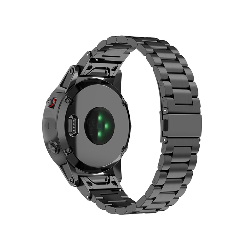 Metalarmbånd Garmin Fenix 5S/5S Plus sort