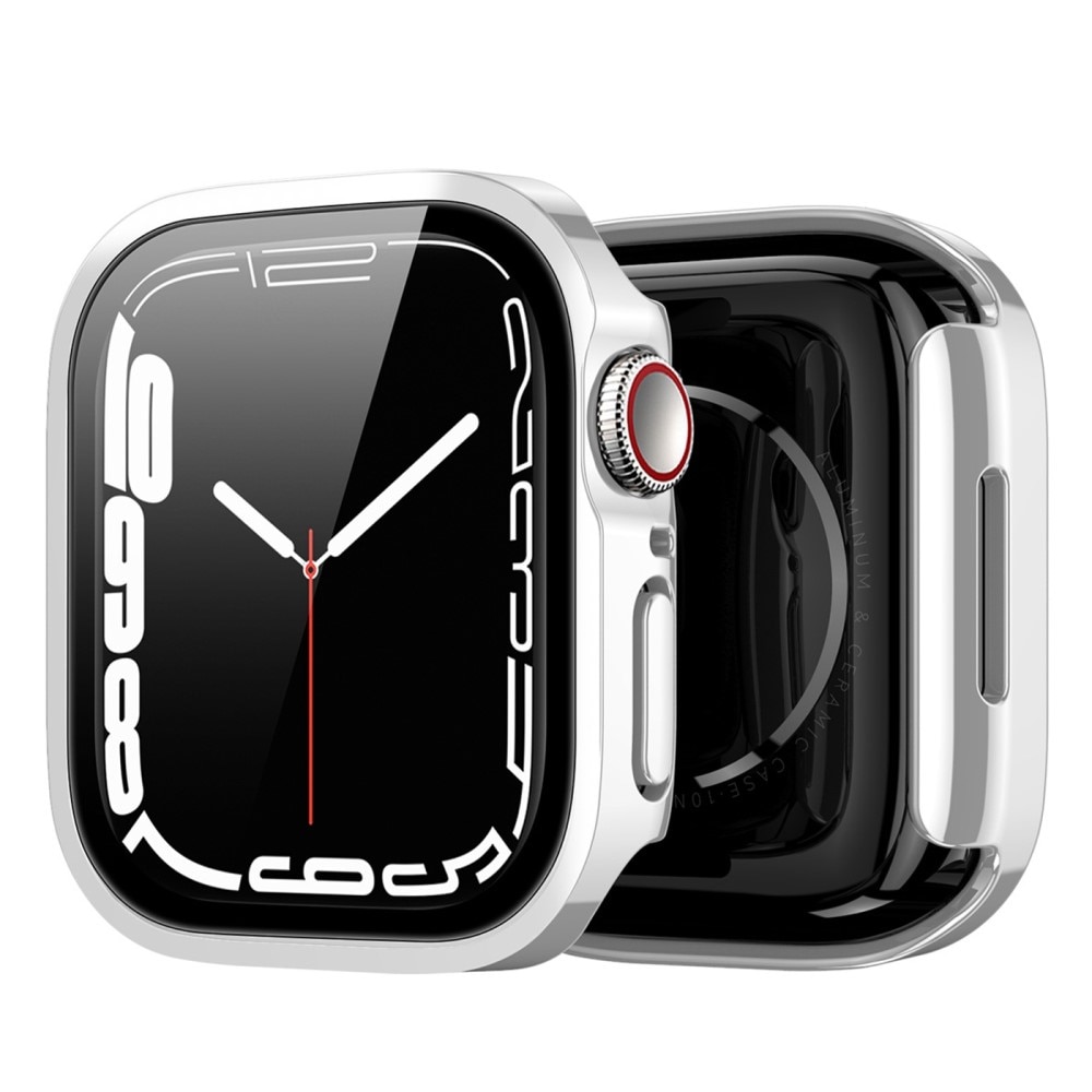 Solid Shockproof Case Apple Watch 45mm Series 8 Silver