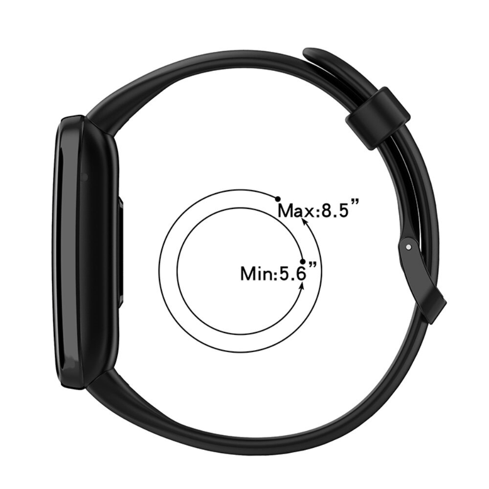 Rem af silikone til Xiaomi Mi Band 7 Pro sort