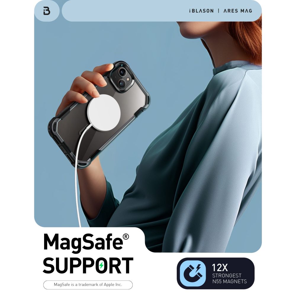 Ares MagSafe Case iPhone 15 Plus Black