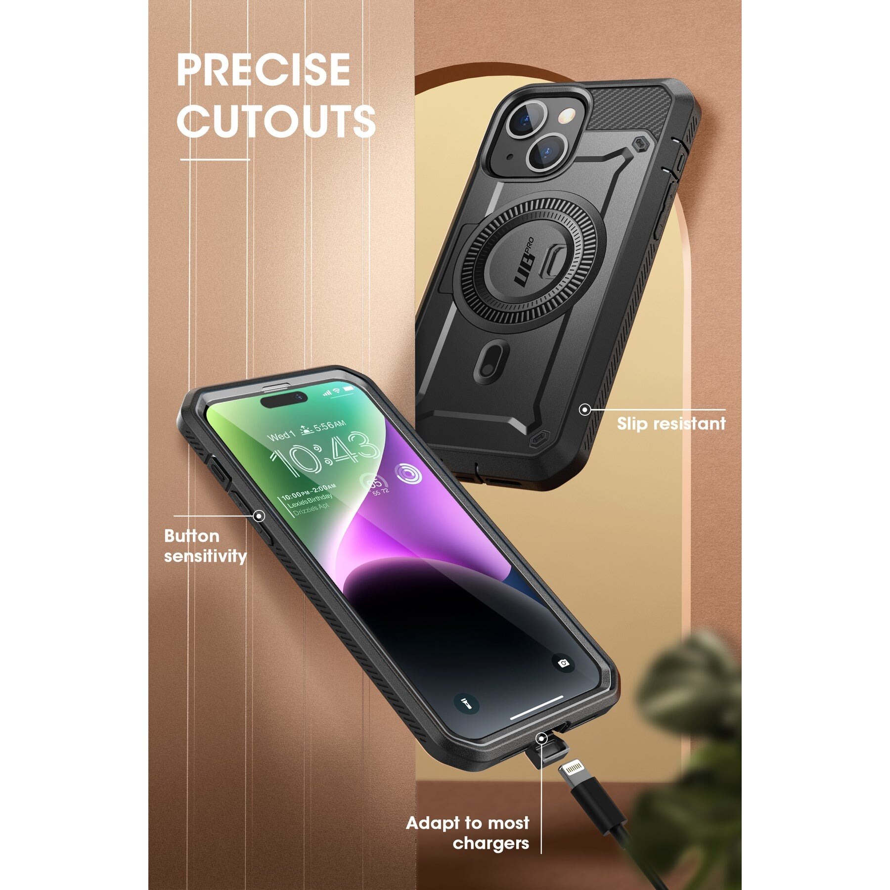 Unicorn Beetle Pro MagSafe Case iPhone 15 Plus Black