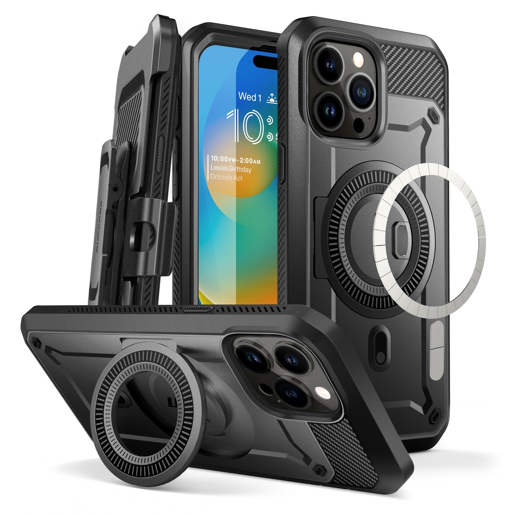 Unicorn Beetle Pro MagSafe Case iPhone 15 Pro Black