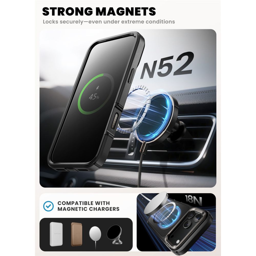 Ares Flip MagSafe Cover iPhone 17 Pro sort