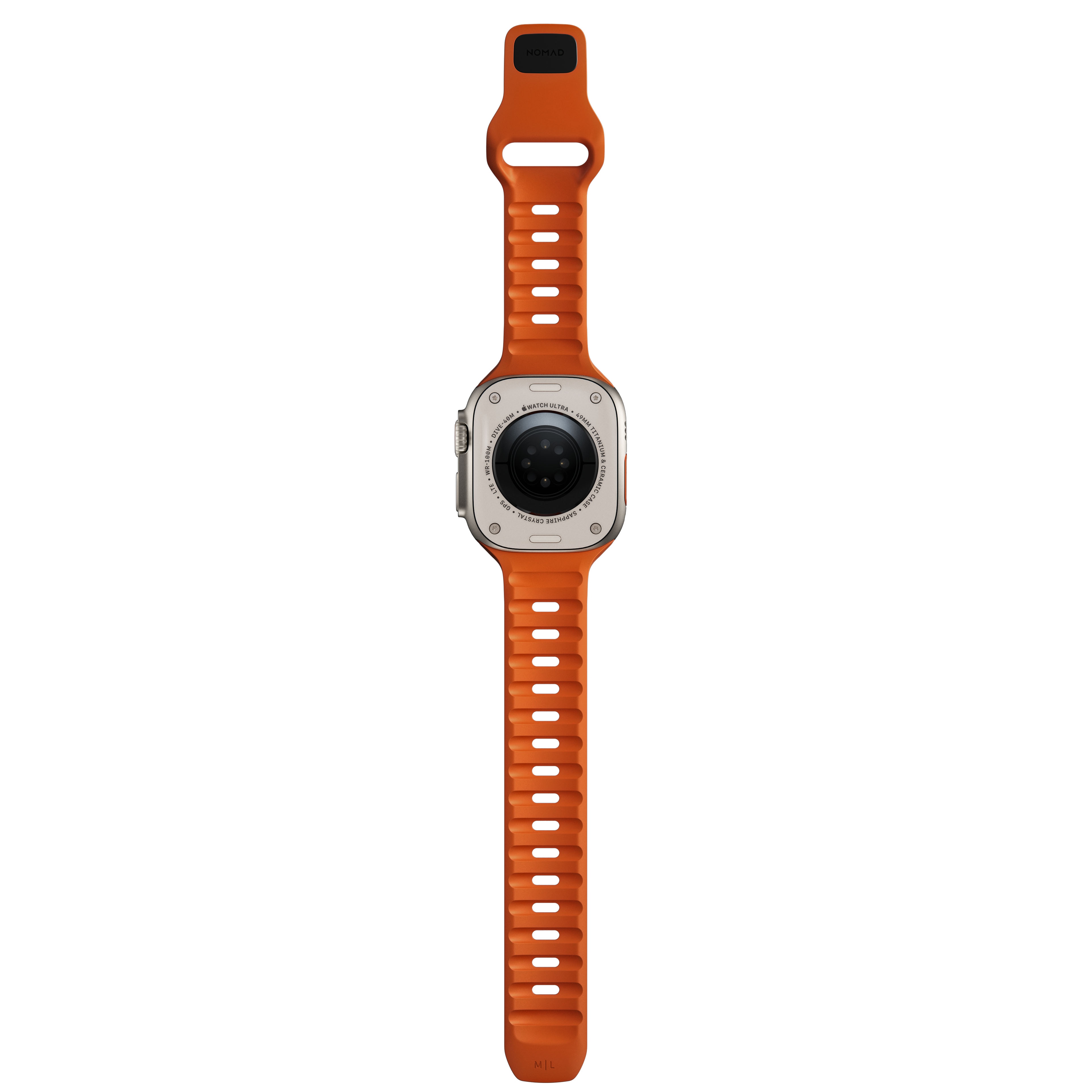 Apple Watch SE 44mm Sport Band Ultra Orange