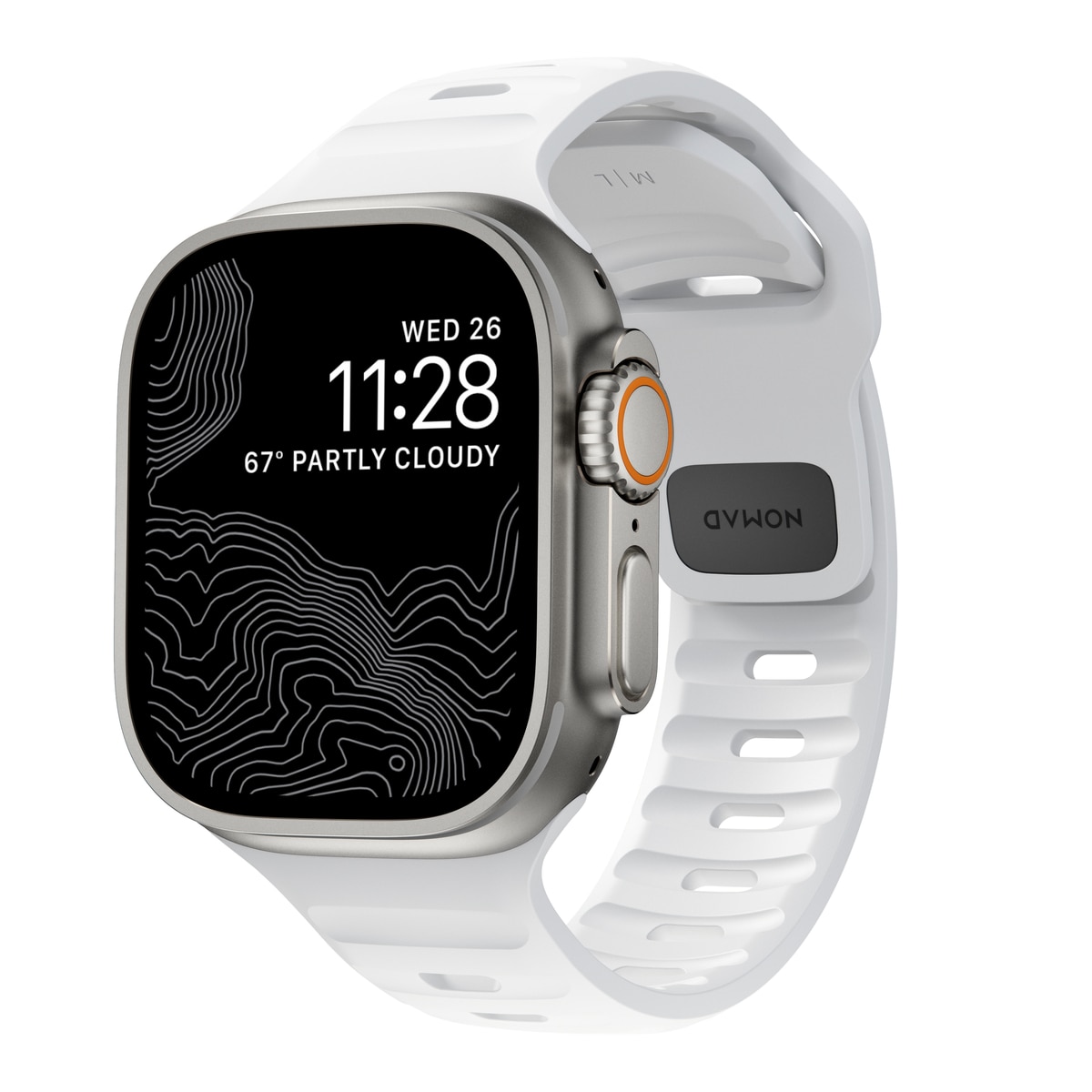 Apple Watch 45mm Series 7 Sport Band White