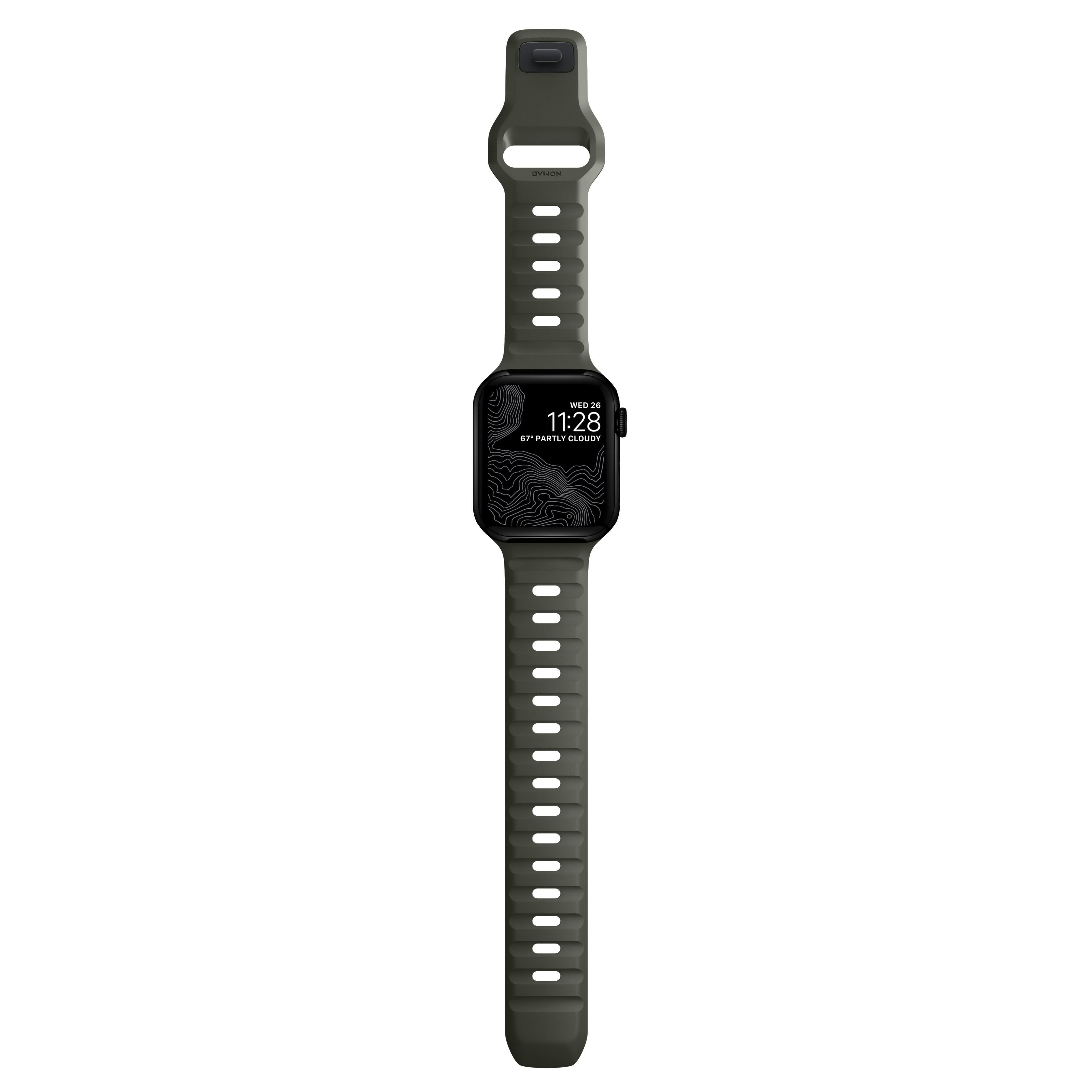 Apple Watch SE 44mm Sport Band Ash Green