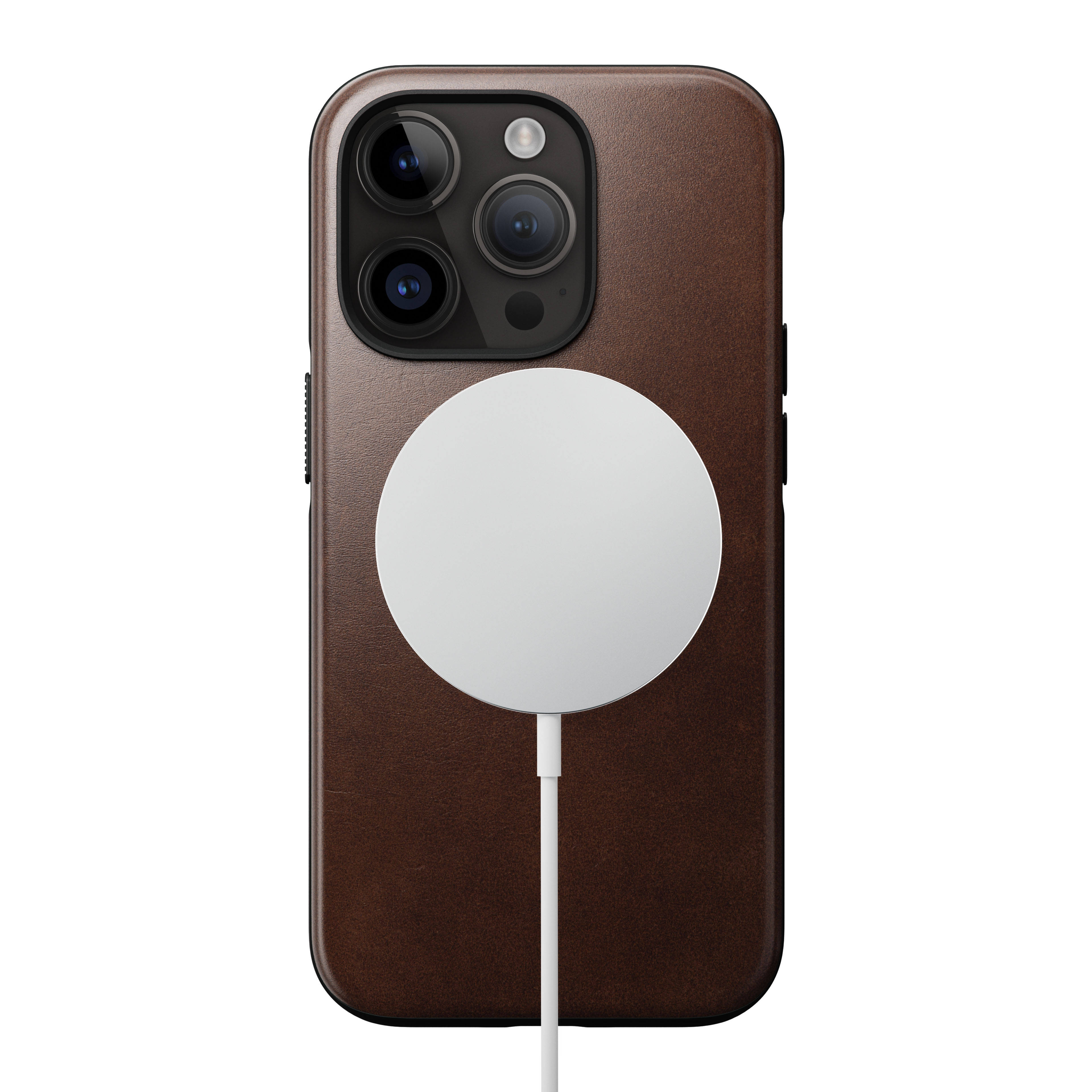 iPhone 14 Pro Modern Leather Case Brown