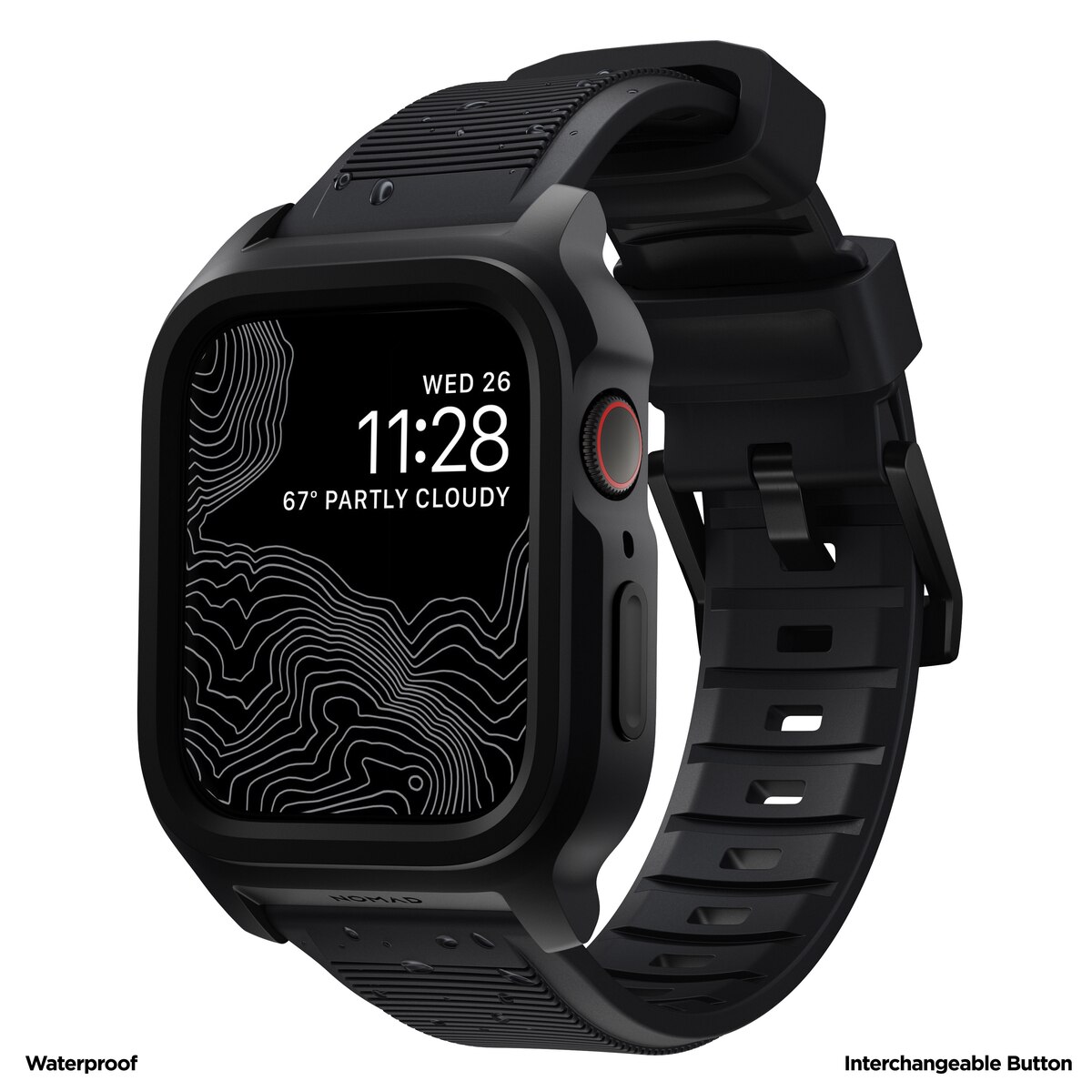 Apple Watch 45mm Series 9 Rugged Case Black