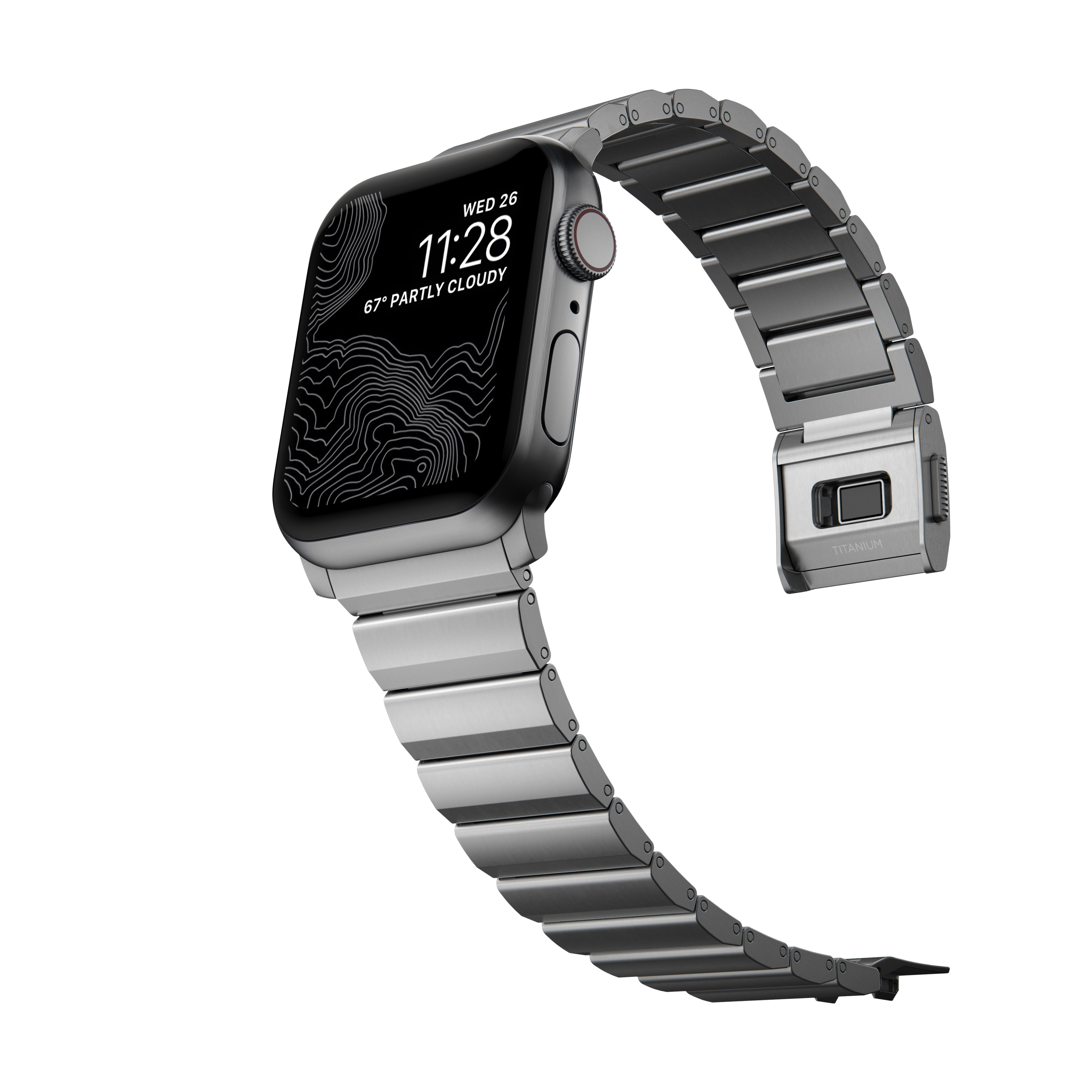 Titanium Band Apple Watch SE 44mm Silver