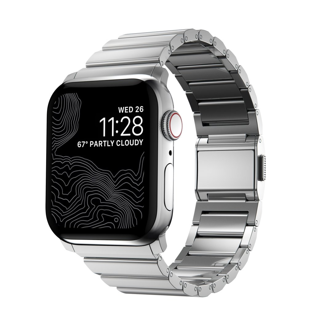 Steel Band Apple Watch 41mm Series 8 Silver