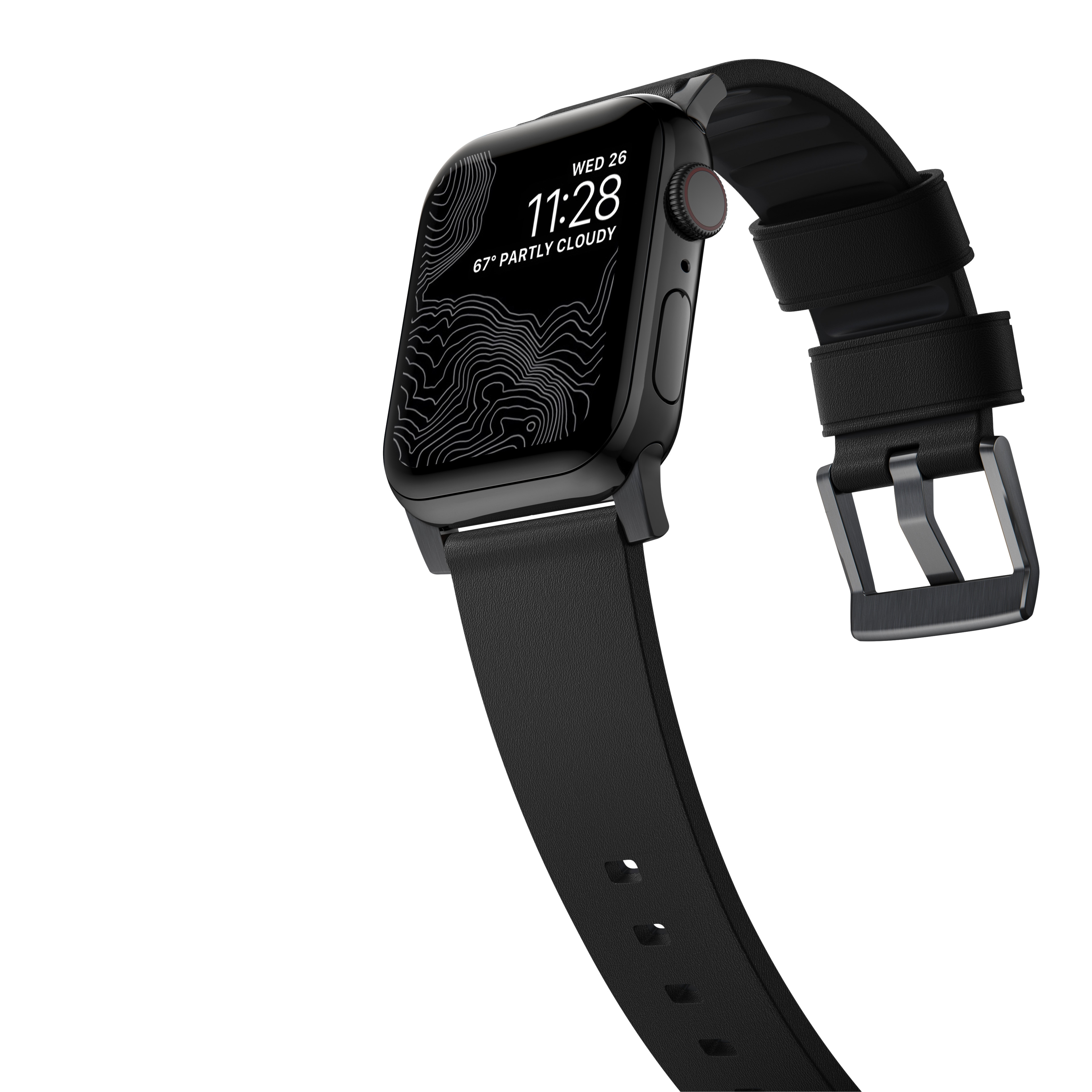 Active Band Pro Apple Watch 44mm Black (Black Hardware)