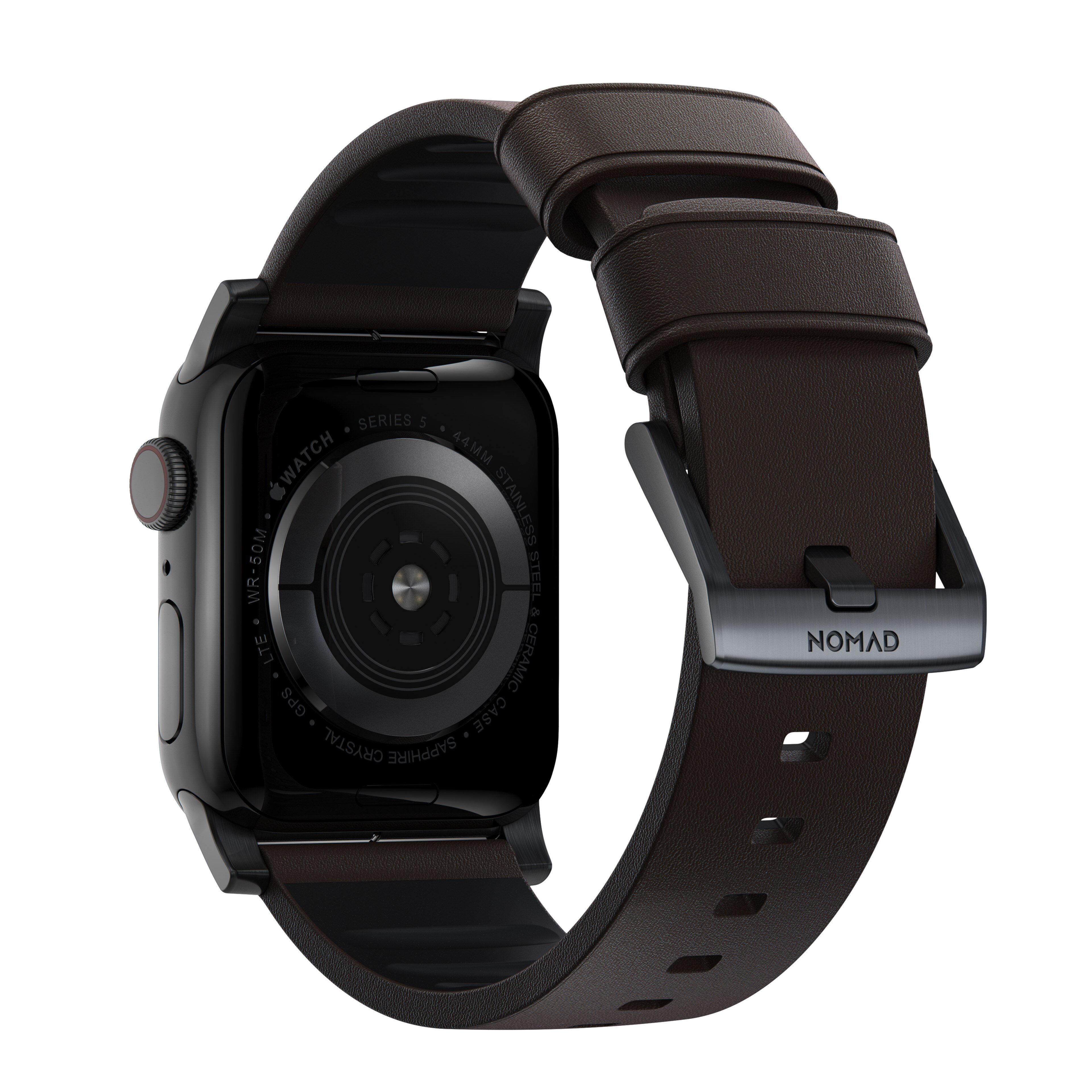 Active Band Pro Apple Watch SE 44mm Classic Brown (Black Hardware)