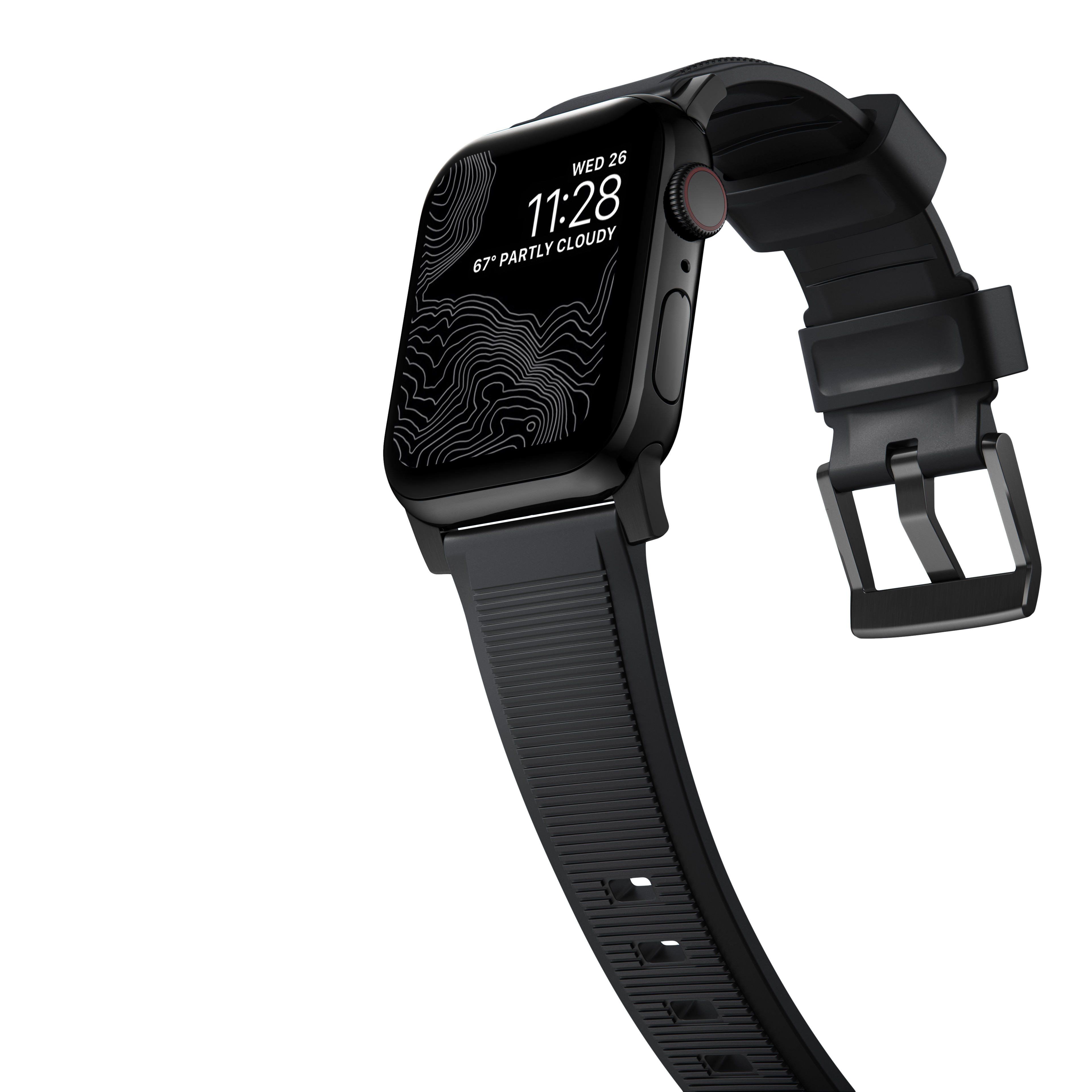 Apple Watch 42mm Rugged Band Black (Black Hardware)