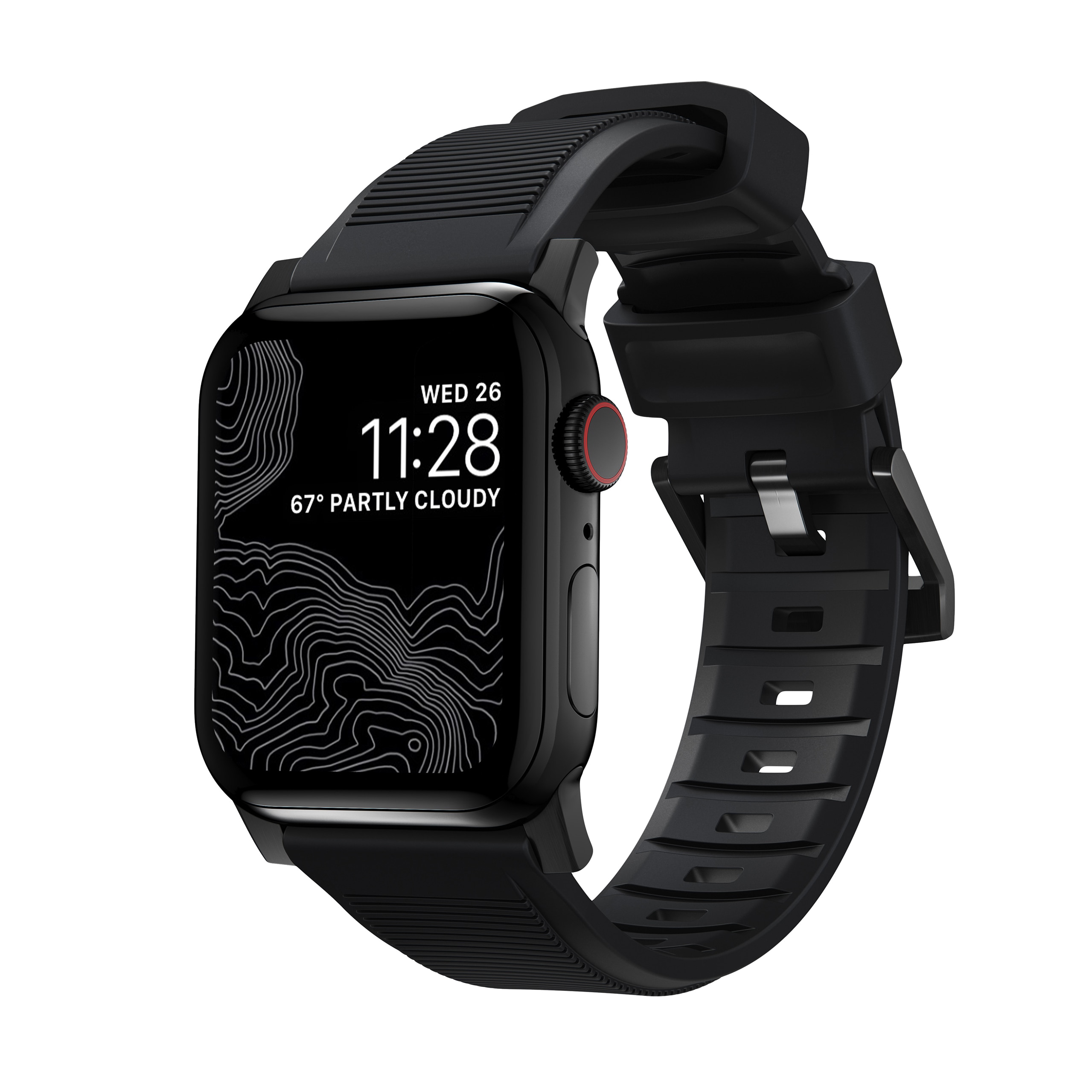 Apple Watch 38/40/419mm Rugged Band Black (Black Hardware)