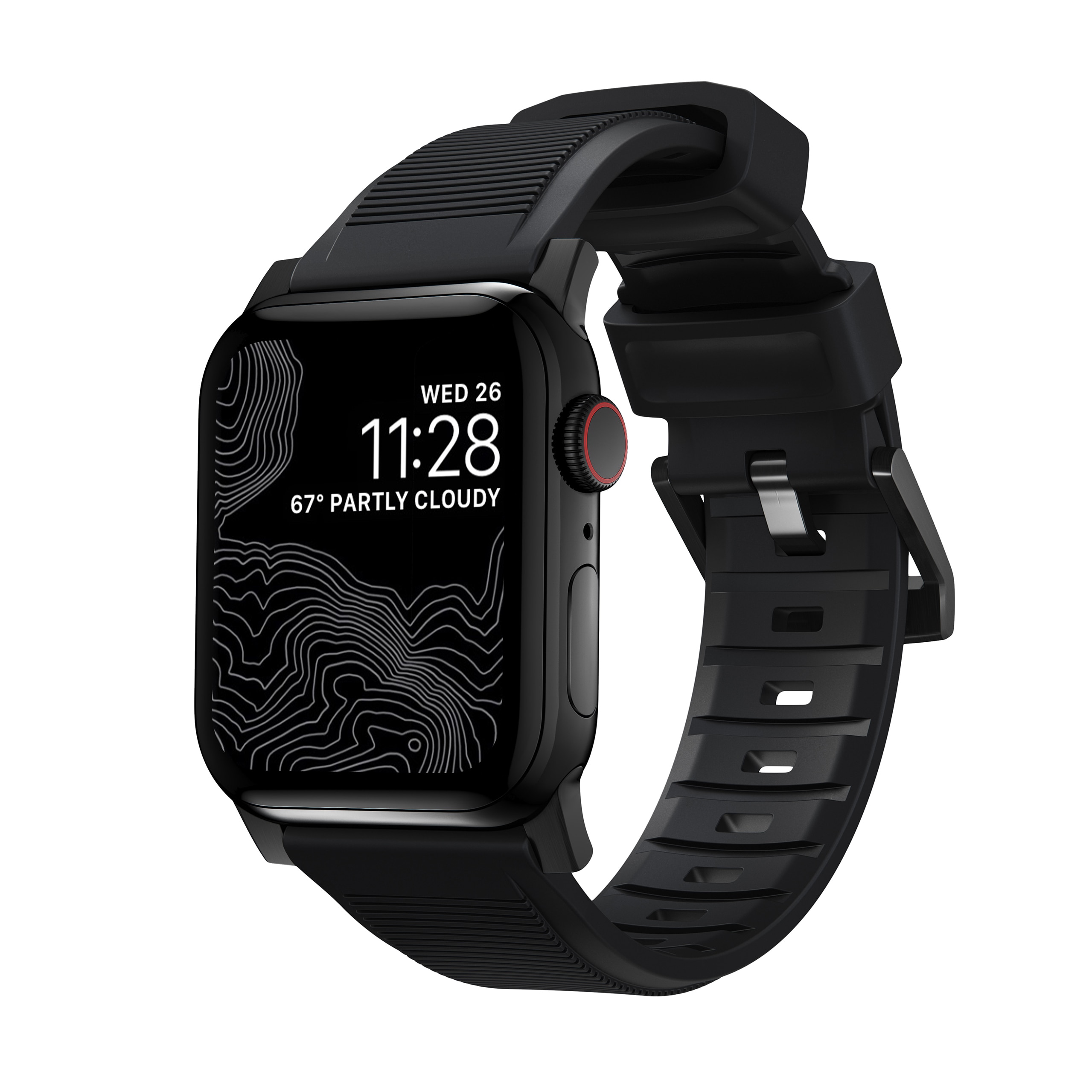 Apple Watch 41mm Series 9 Rugged Band Black (Black Hardware)