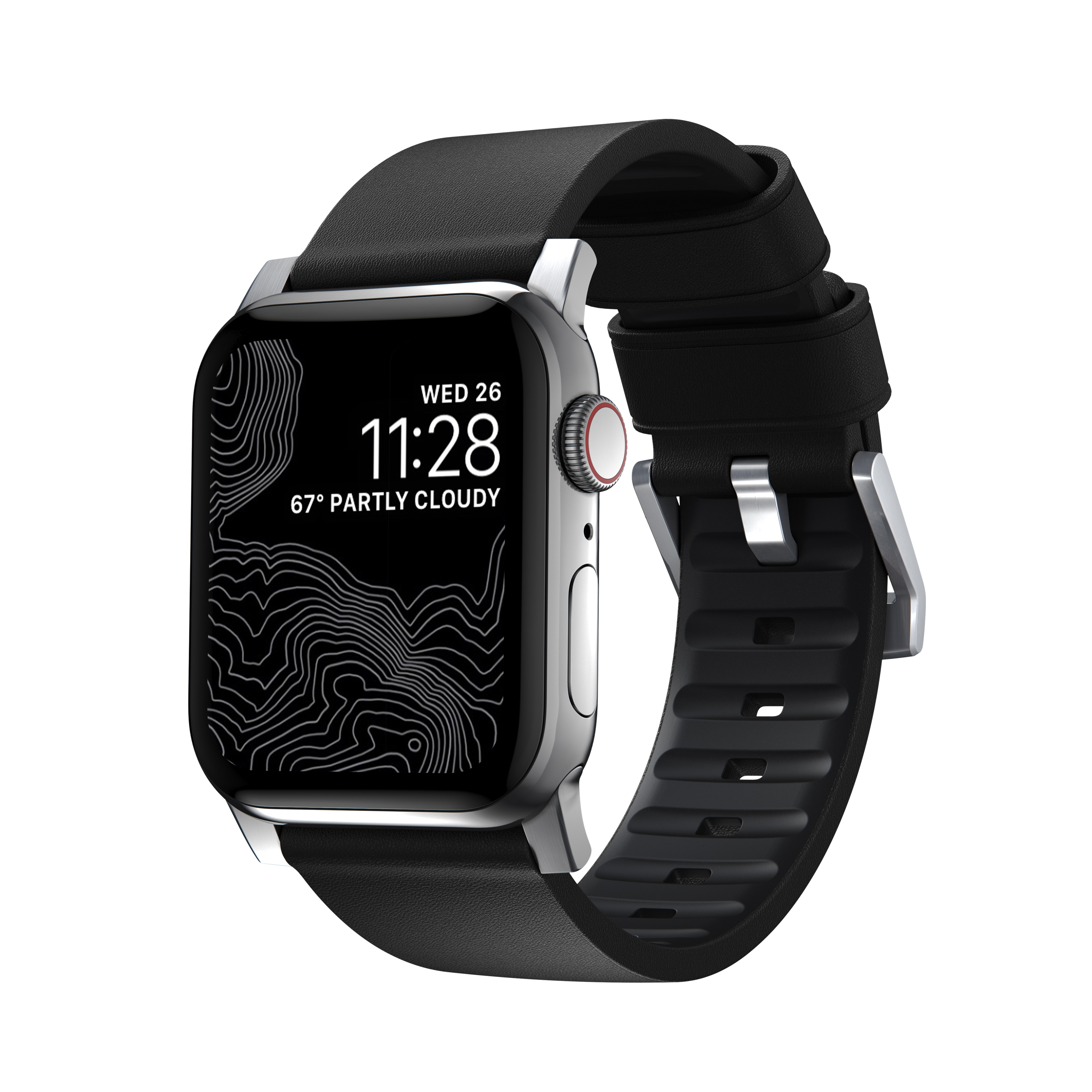 Active Band Pro Apple Watch Ultra 2 49mm Black (Silver Hardware)