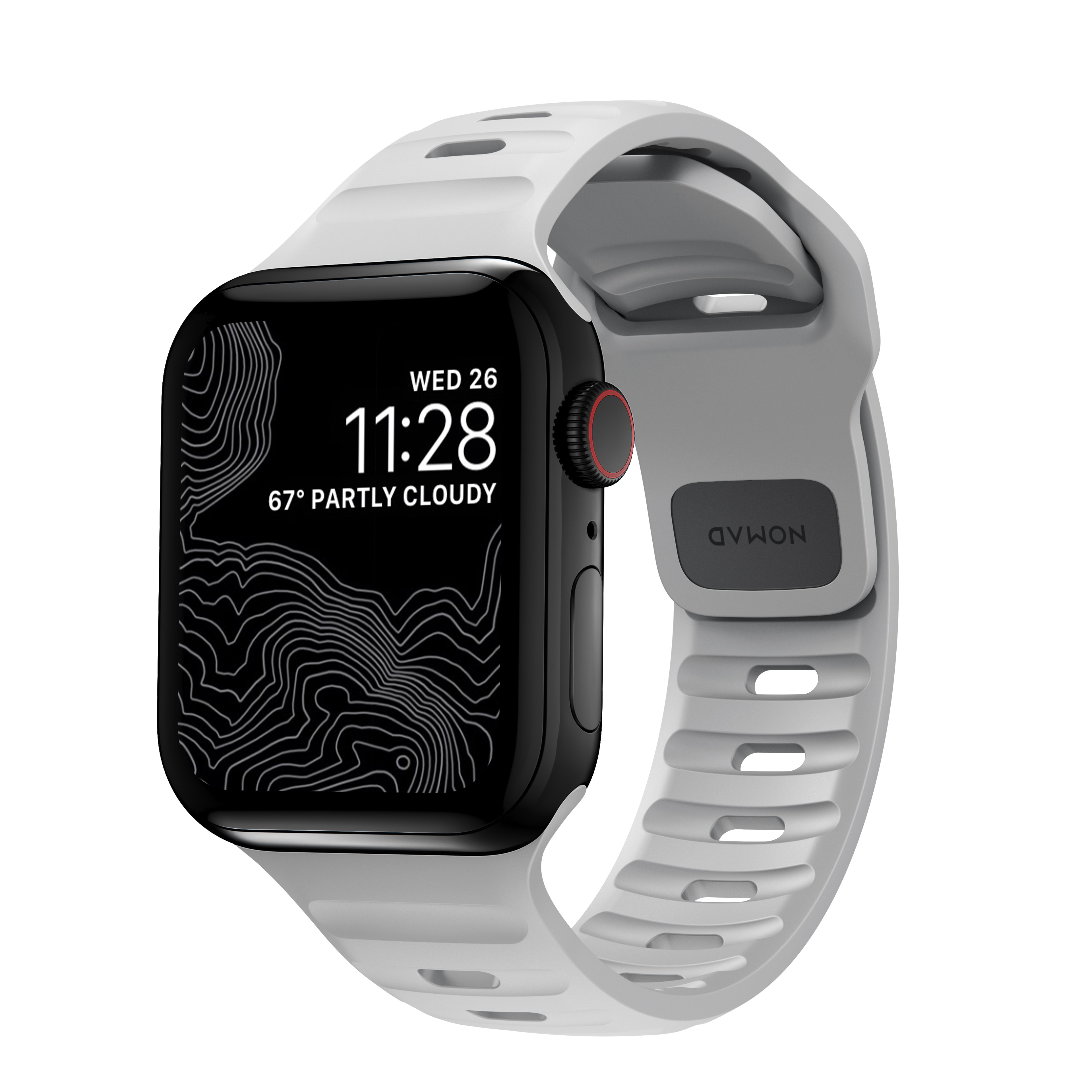 Apple Watch 45mm Series 9 Sport Band Lunar Gray